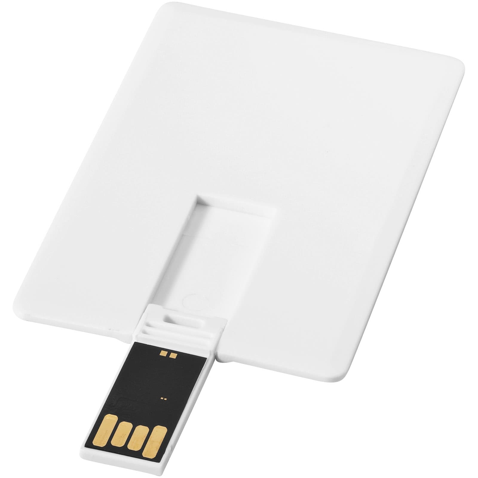 Slim kortformet 2GB USB-minne, Hvit