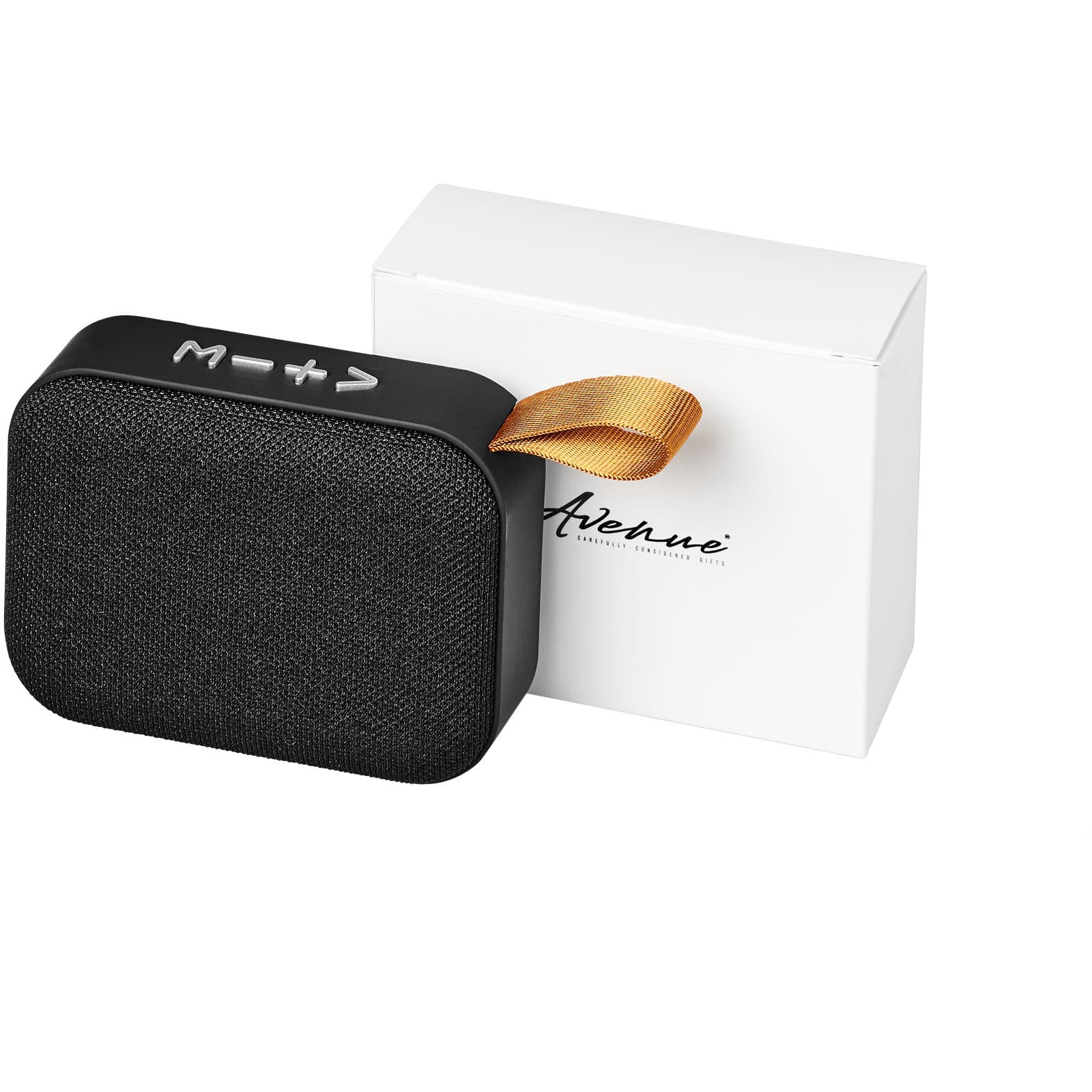 Fashion Bluetooth®-høyttaler med stoff, Solid svart