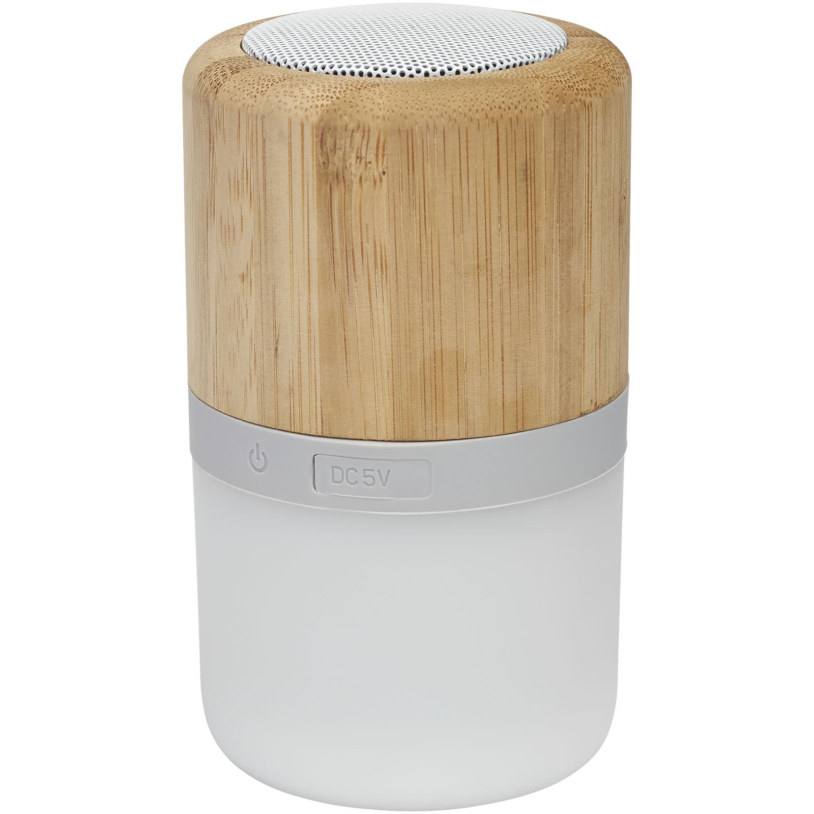 Aurea Bluetooth® høyttaler i bambus med lys, Naturhvit
