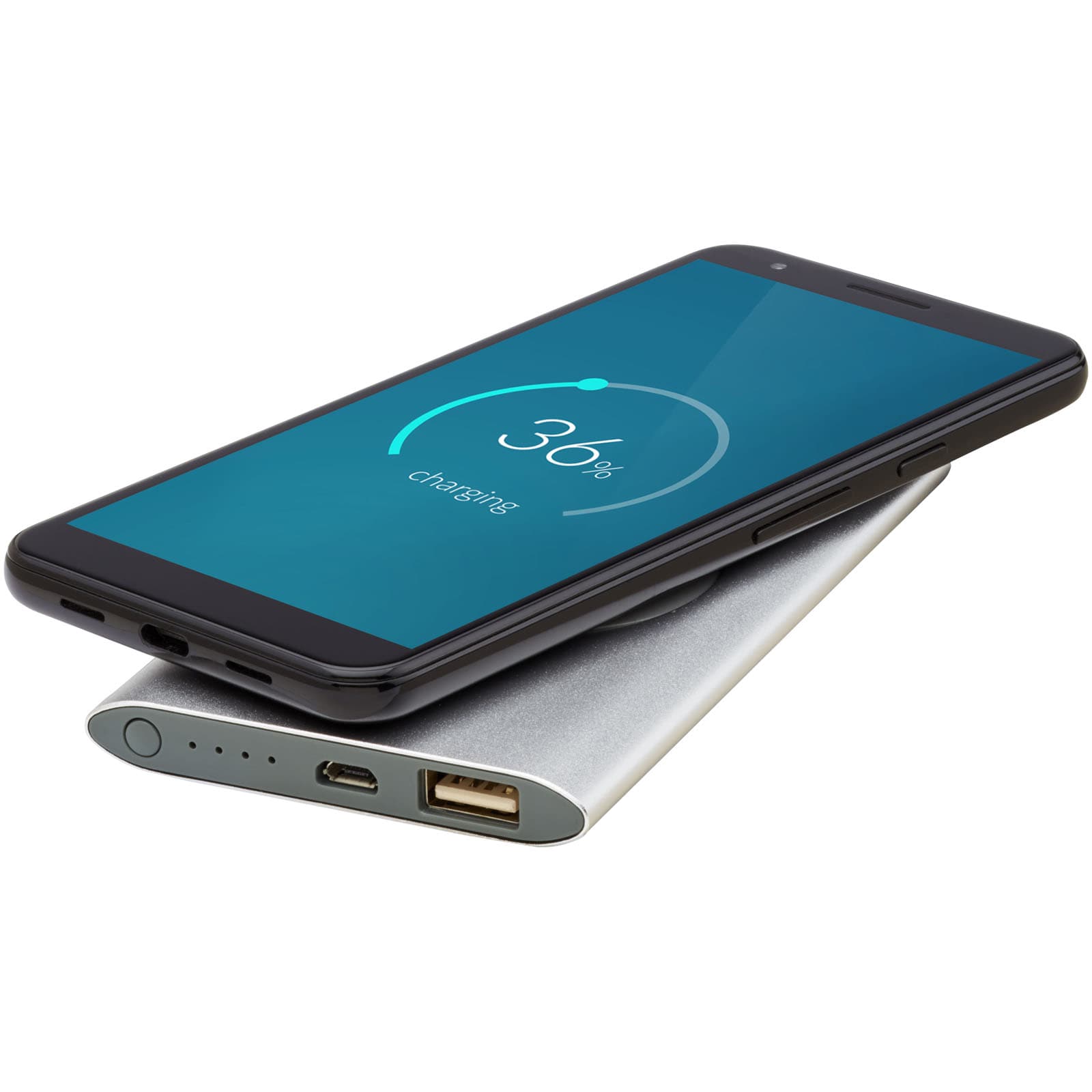 Juice 4 000 mAh trådløs mobillader, Sølv