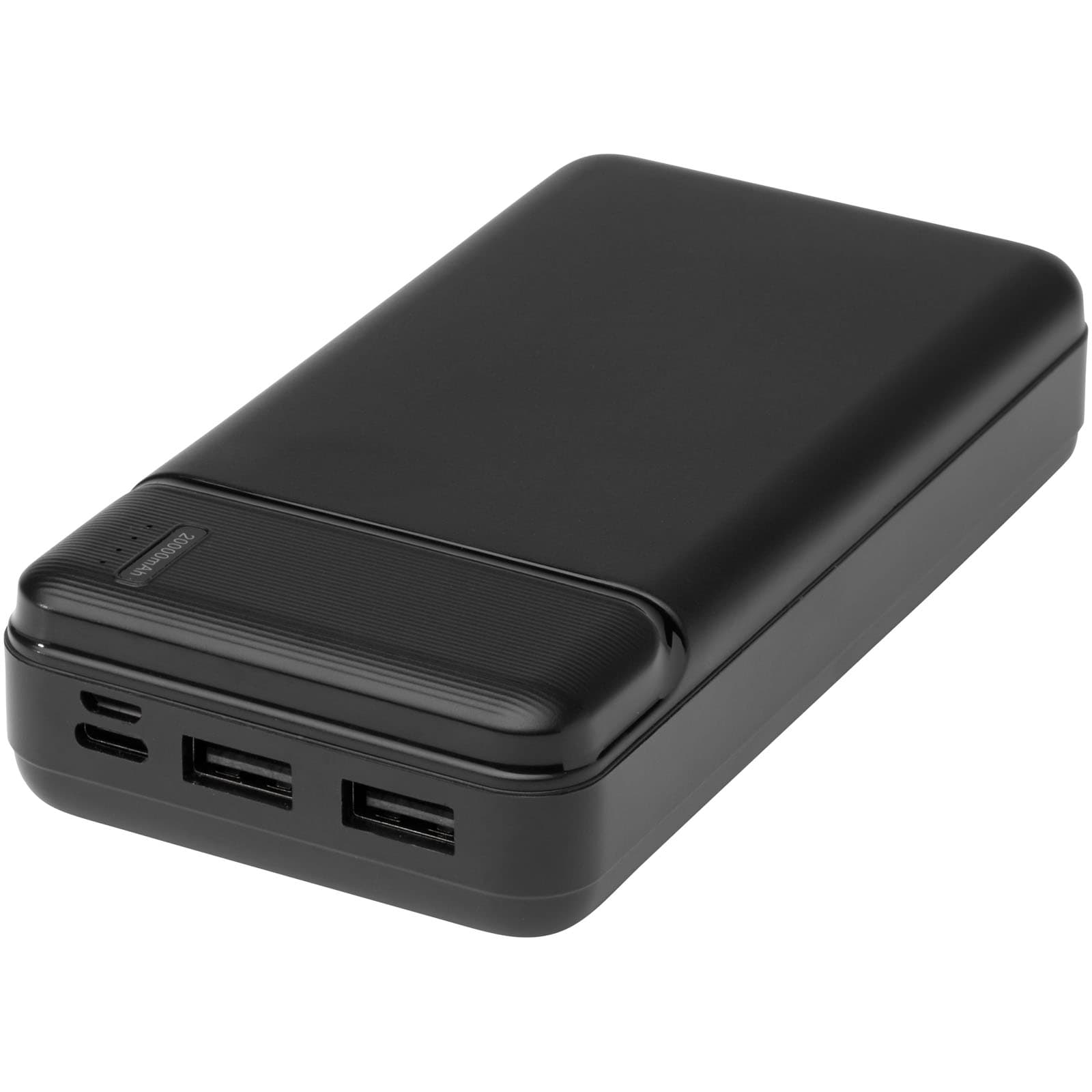 Loop 20 000 mAh mobillader av resirkulert plast, Solid svart