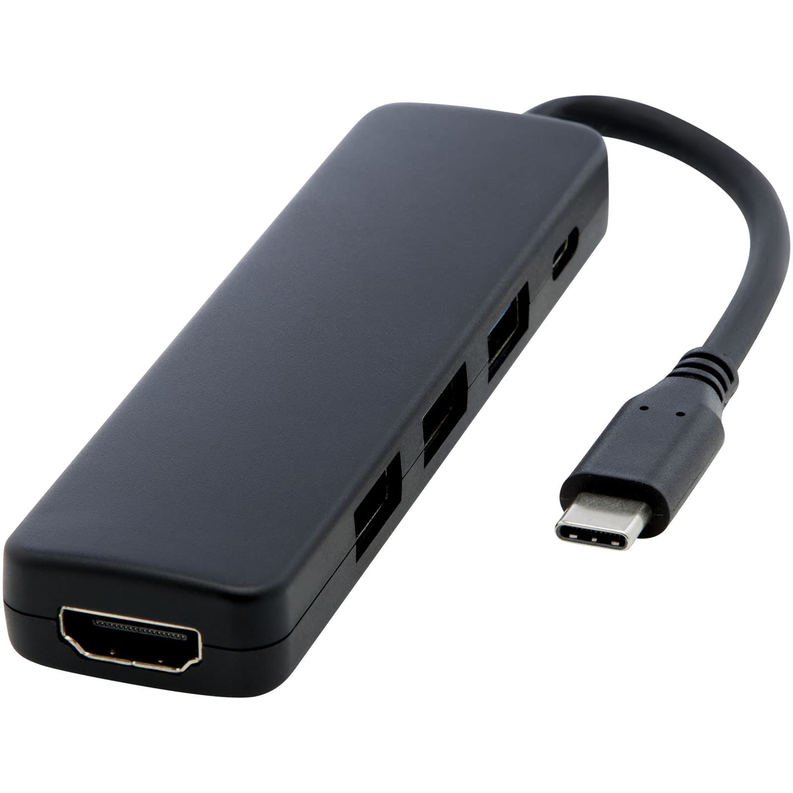 Loop multimedieadapter USB 2.0-3.0 med HDMI port av RCS resirkulert plast, Solid svart