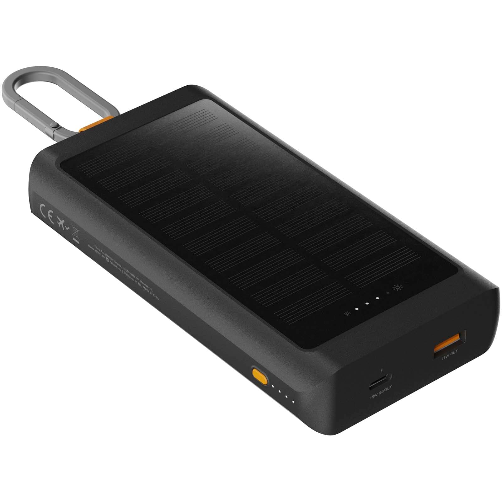Xtorm XG2S101 Go2 10 000 mAh 15 W solcelledrevet mobillader med lys, Melert kull