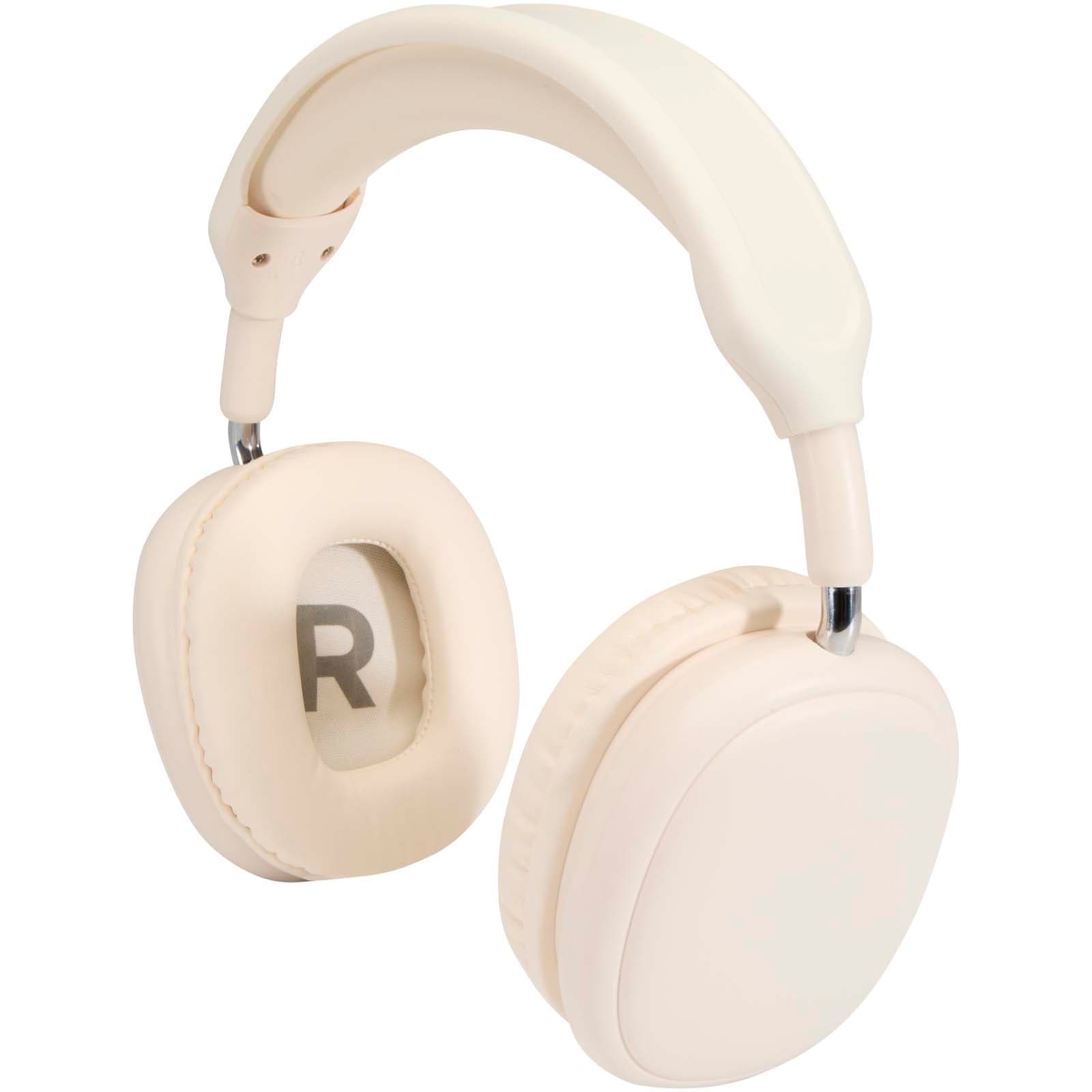Alzir trådløst Bluetooth® hodetelefoner av resirkulert plast, Hvit