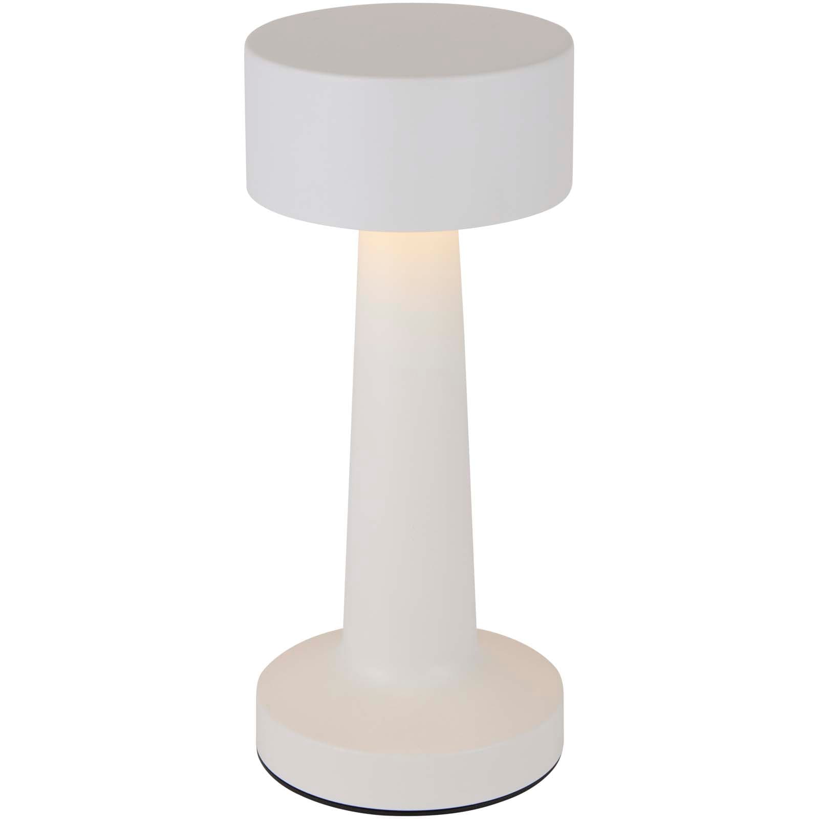 Aludra oppladbar, dimbar bordlampe med 3 lysmoduser