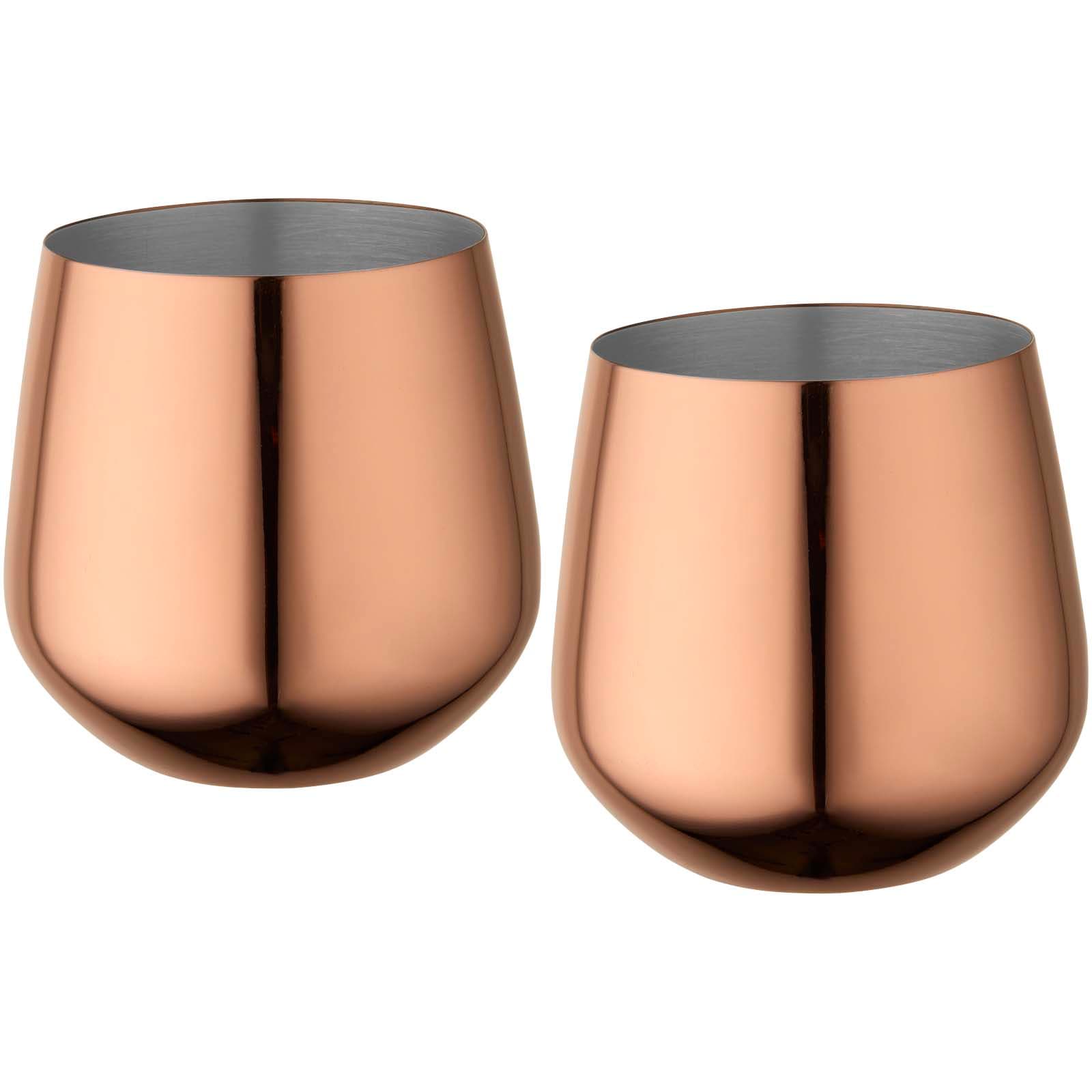 Cascade 540 ml koppesett i rustfritt stål, Rosegold