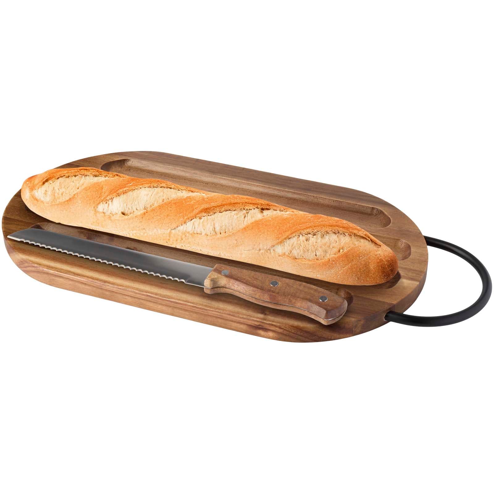 Prestige skjærebrett av akasietre med brødkniv