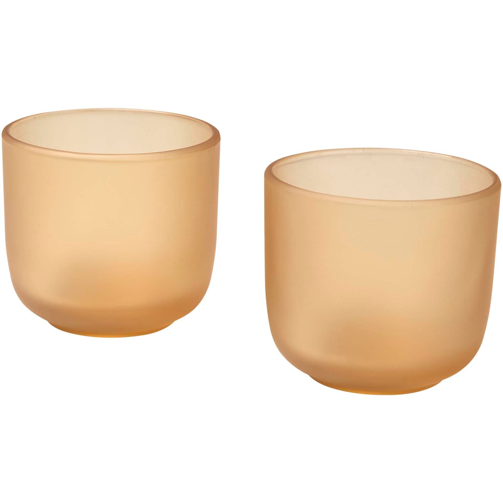 Male glasskopper 200 ml, sett med 2, matt overflate, Havregryn