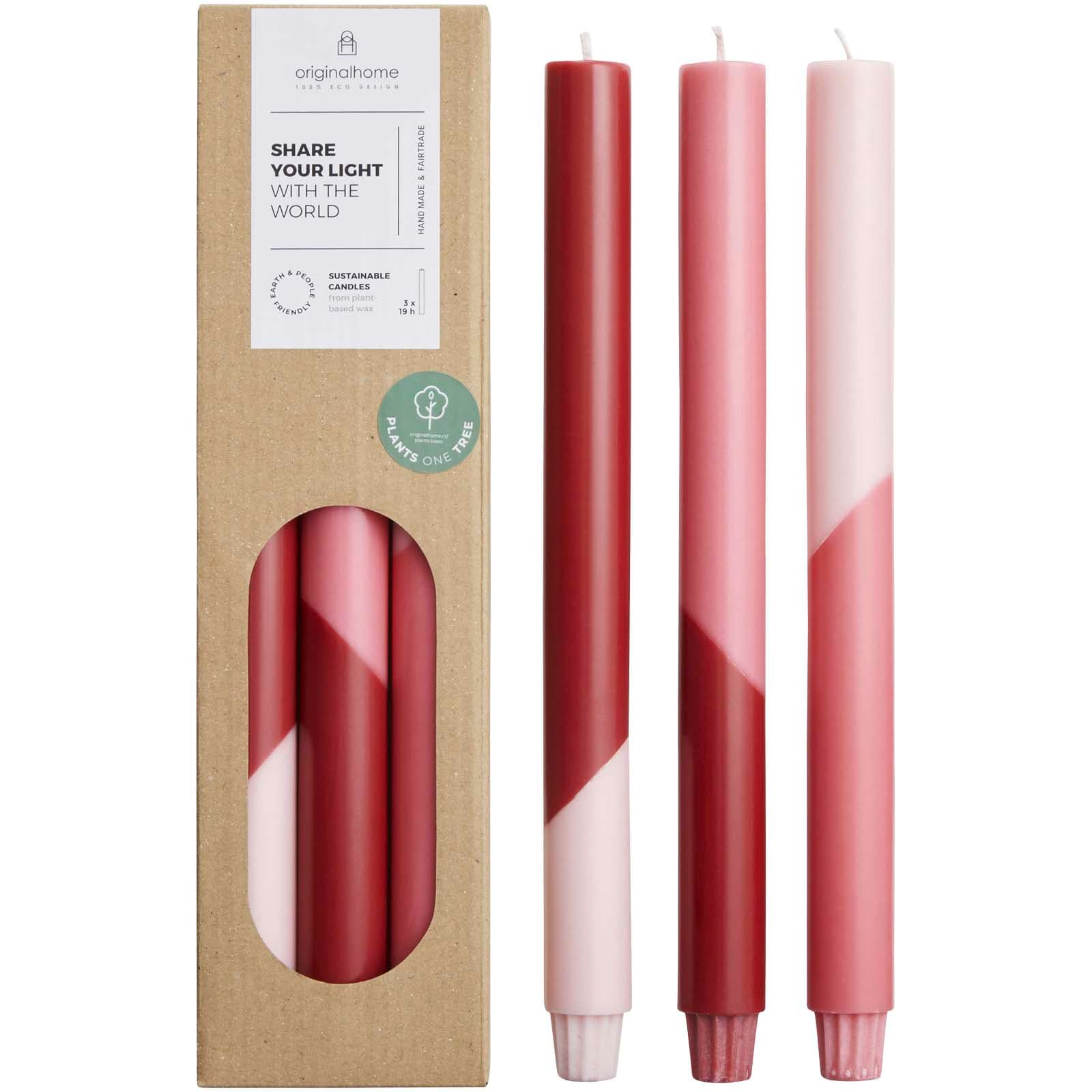 Originalhome Eden stearinlys – sett med 3