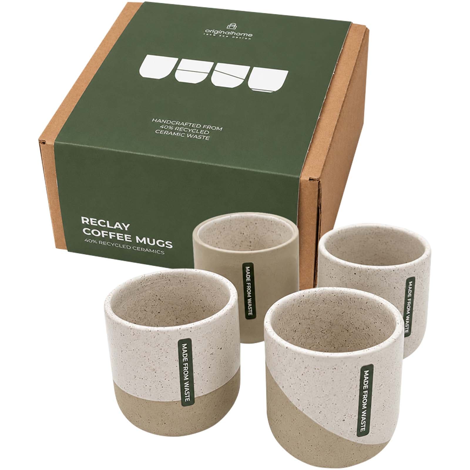Originalhome Reclay 150 ml kaffekopp sett, Hvit