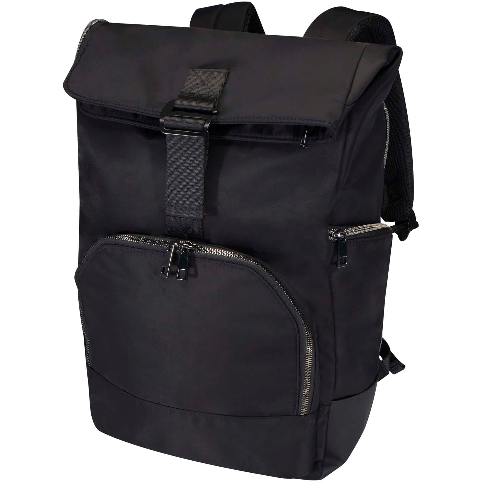Rhine 15" GRS resirkulert PC sekk med rulletopp, 18 l, Solid svart