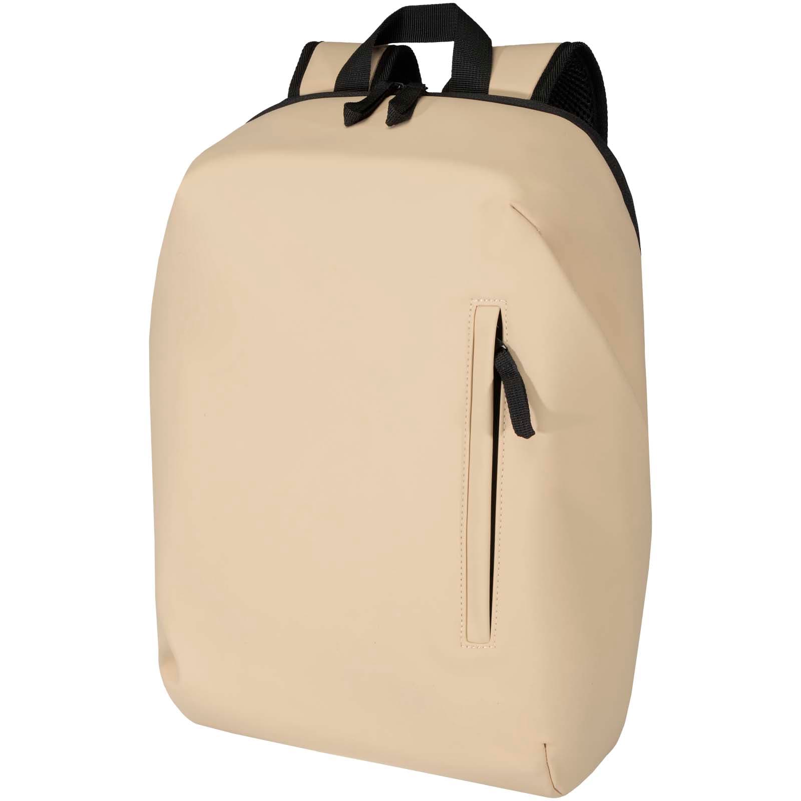 Resi Plus 15" GRS resirkulert ryggsekk med tyverisikring, 18 L, Havregryn