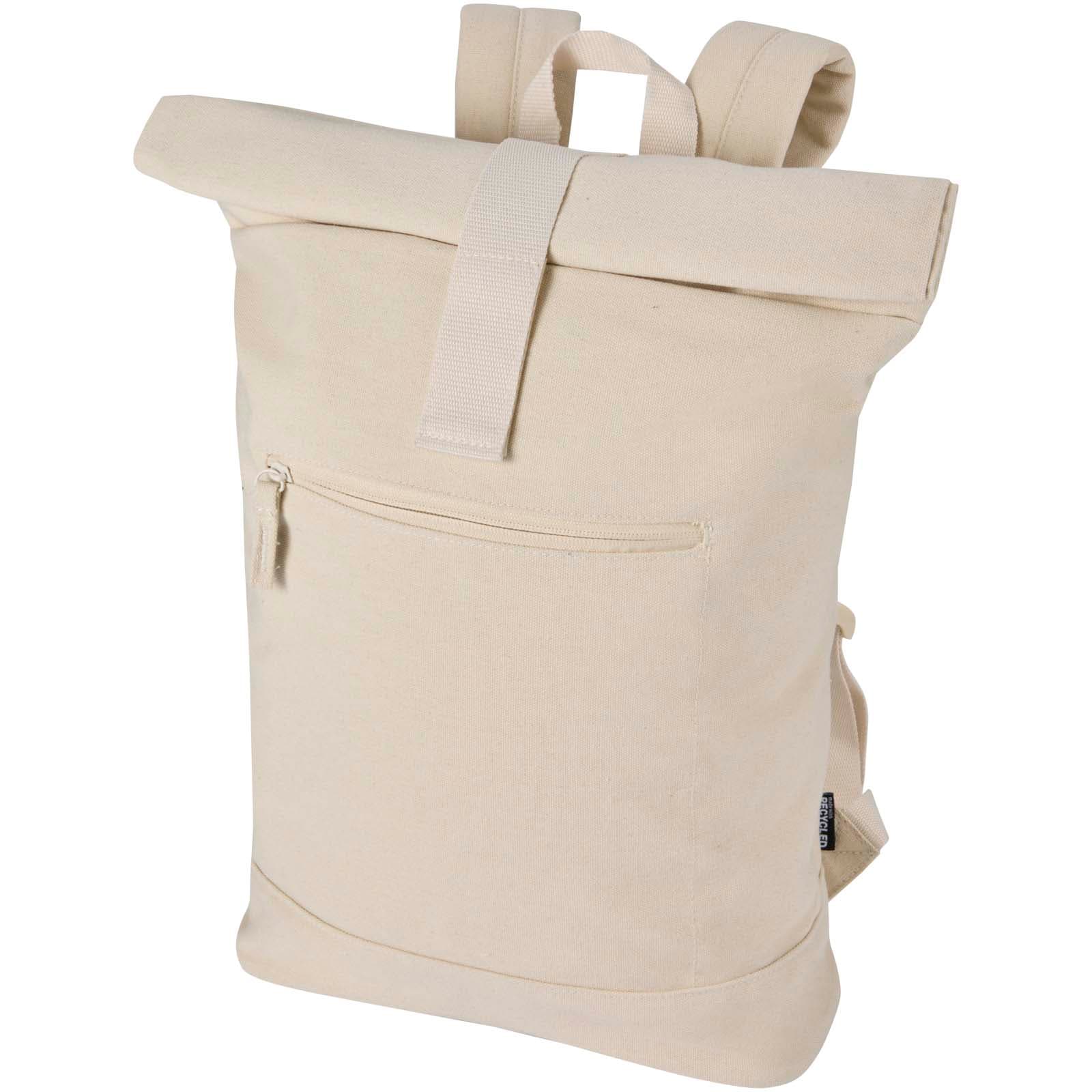 Recanvas 14" GRS resirkulert ryggsekk med rulletopp, 16 L, Sandstein