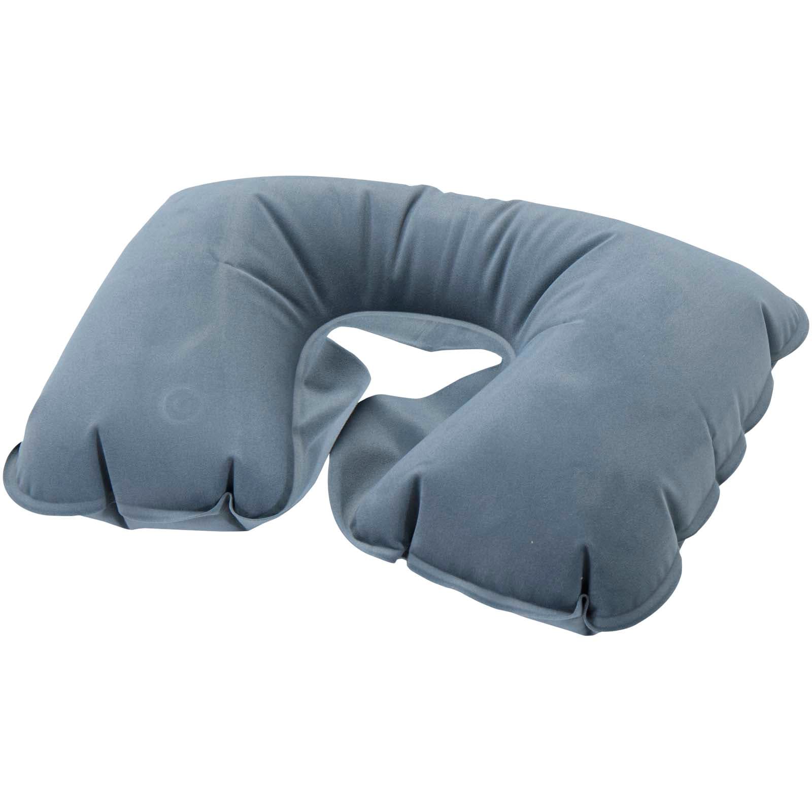 Traveler oppblåsbar pute, Hale blue
