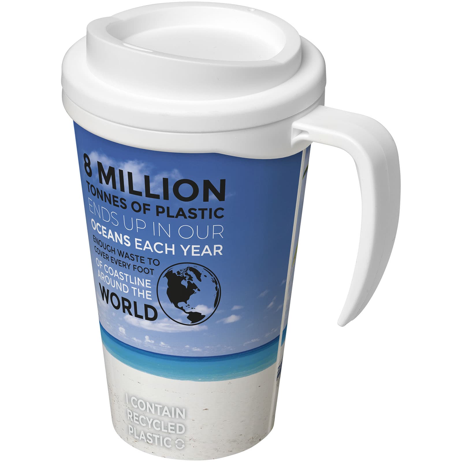 Brite-Americano® grande 350 ml isolert krus, Hvit