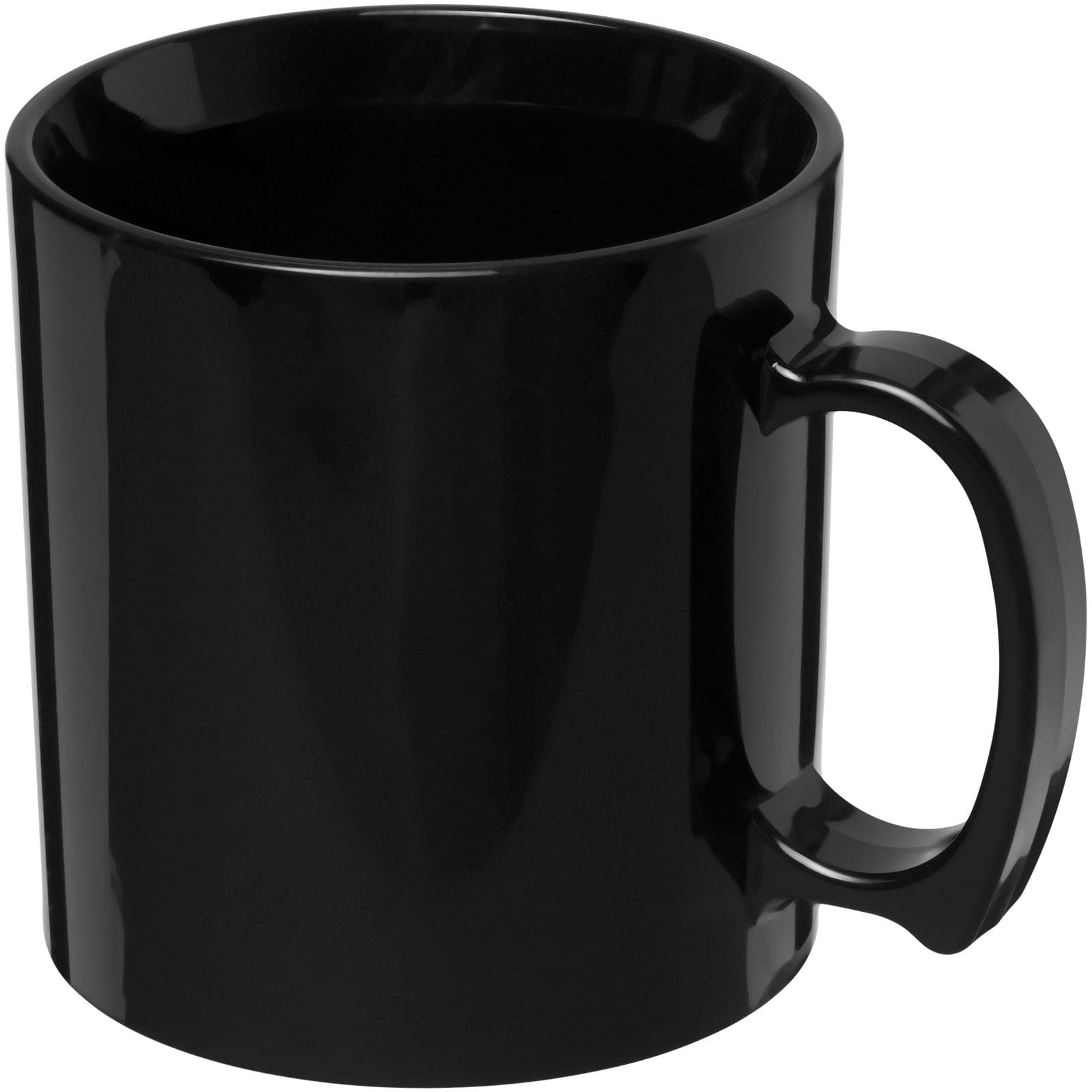 Standard 300 ml plastkrus, Solid svart