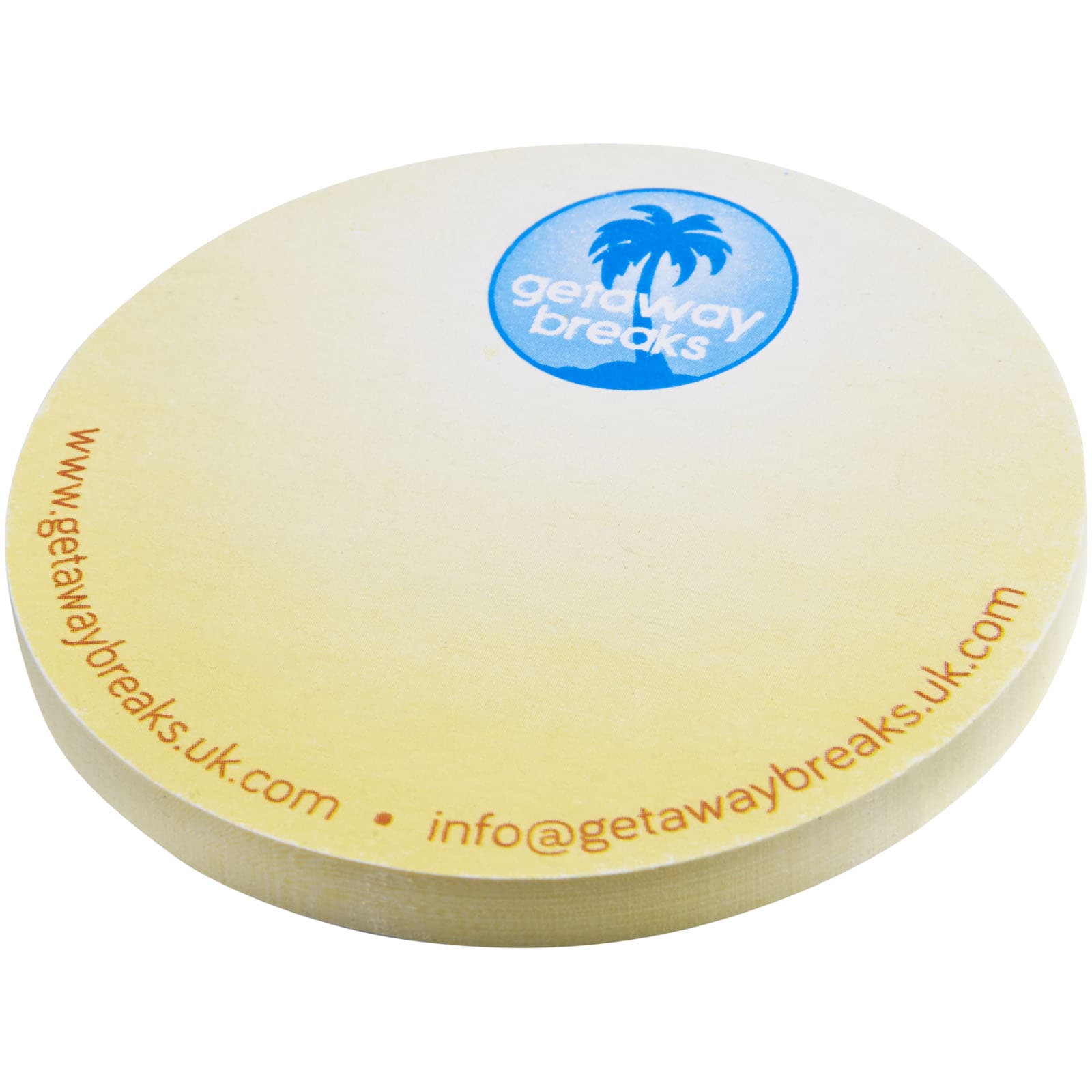 Sticky-Mate® sirkelformede klistrelapper, Hvit