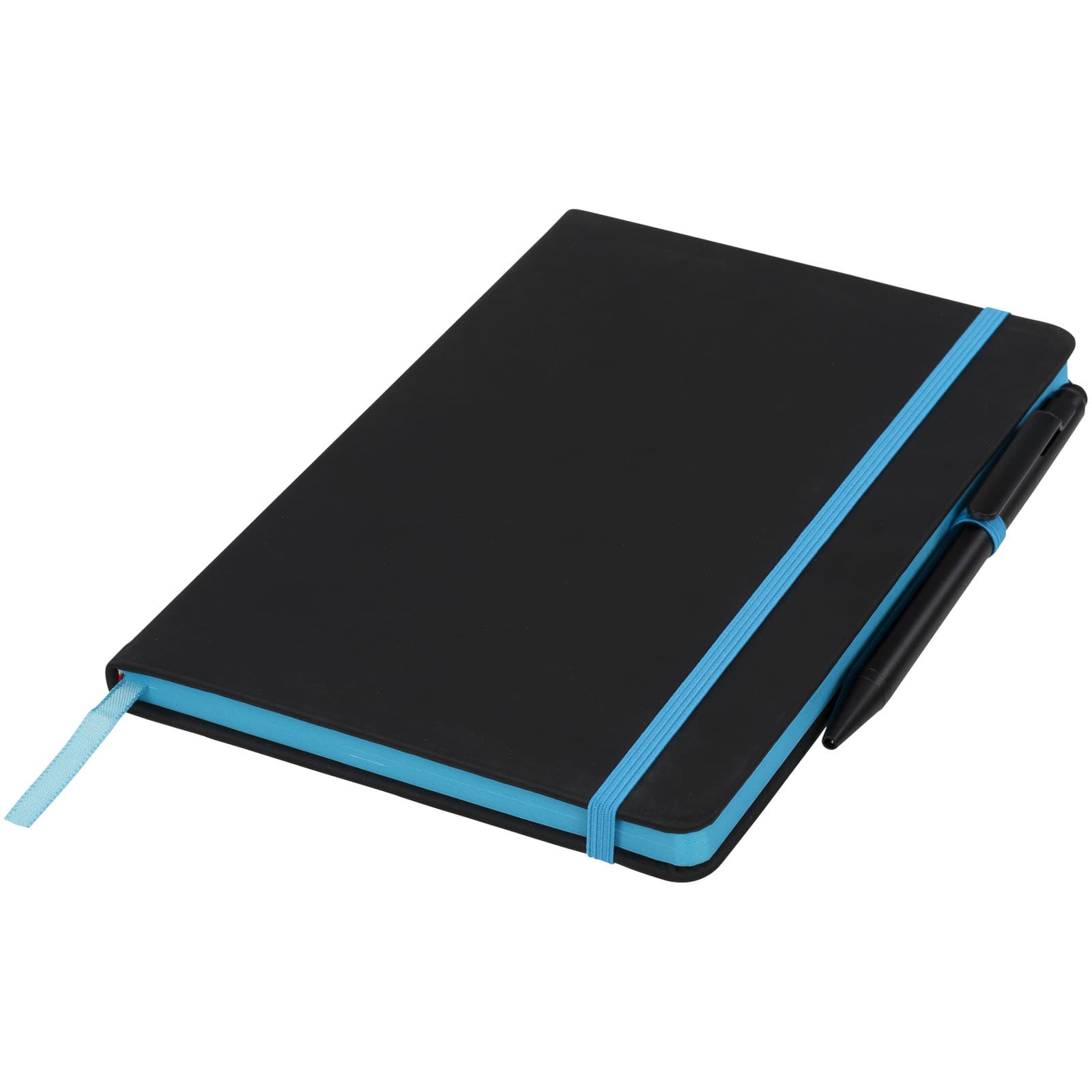 Noir Edge medium notatbok, Solid svart