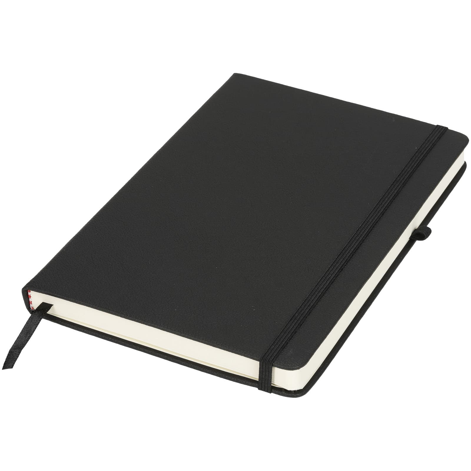 Rivista notatbok, medium, Solid svart