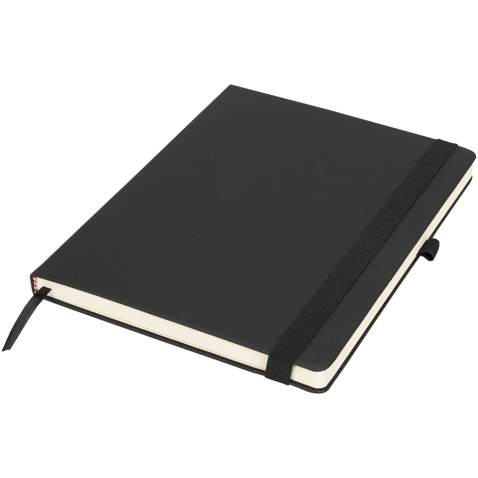 Rivista notatbok, stor, Solid svart