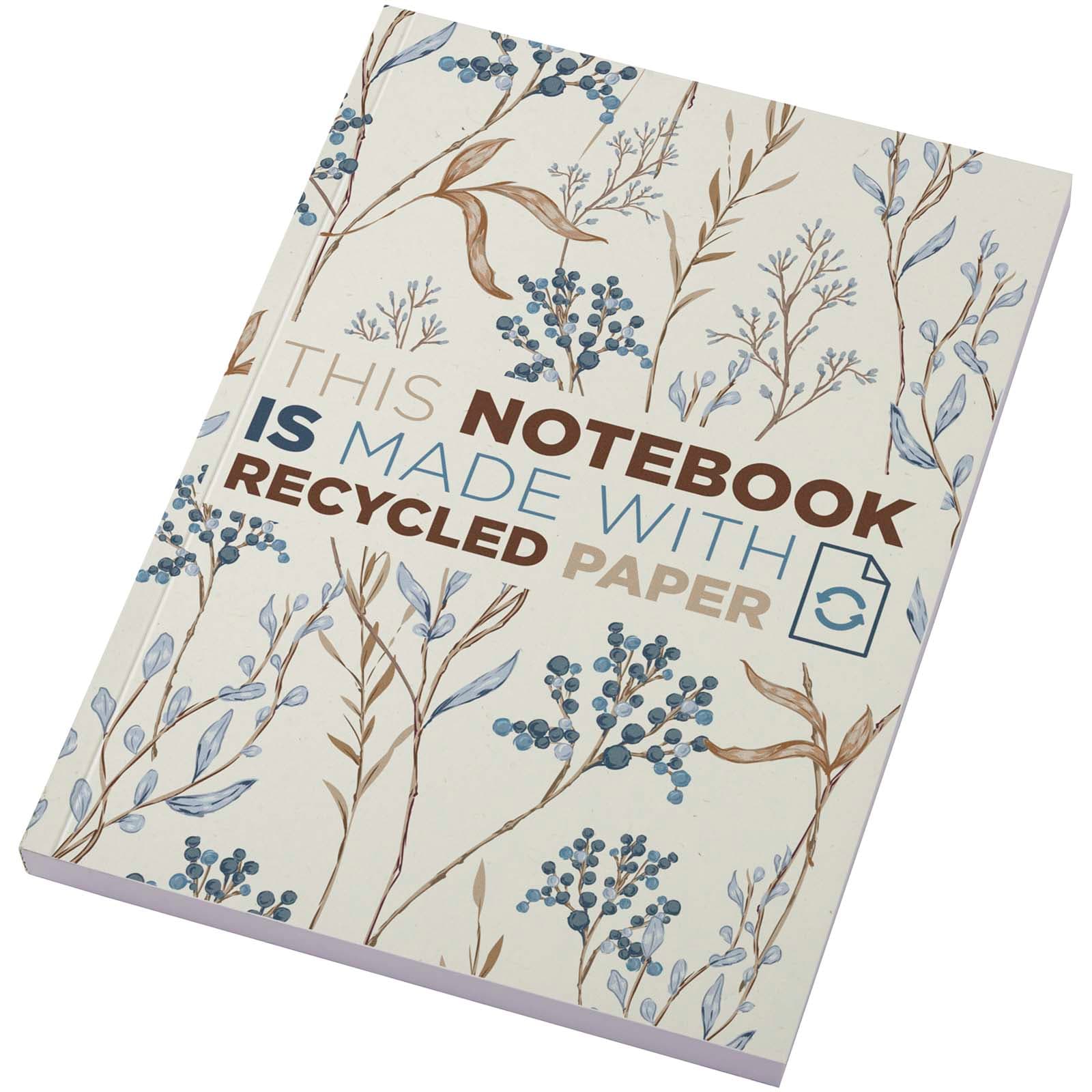 Novella Austen Colours A5 resirkulert notatbok med mykt omslag, 100 ark, Elfenbenshvit