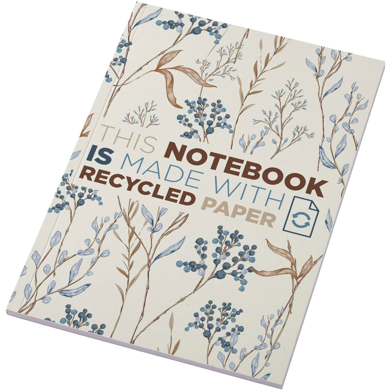 Novella Austen Colours resirkulert A5 notatbok med mykt omslag, 50 ark, Elfenbenshvit