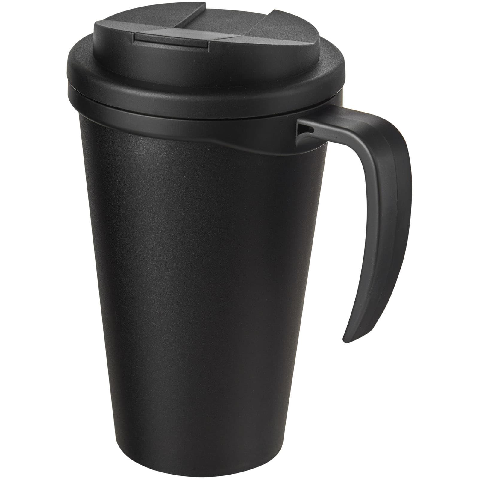 Americano® Grande 350 ml isolert krus med sølesikkert lokk, Solid svart