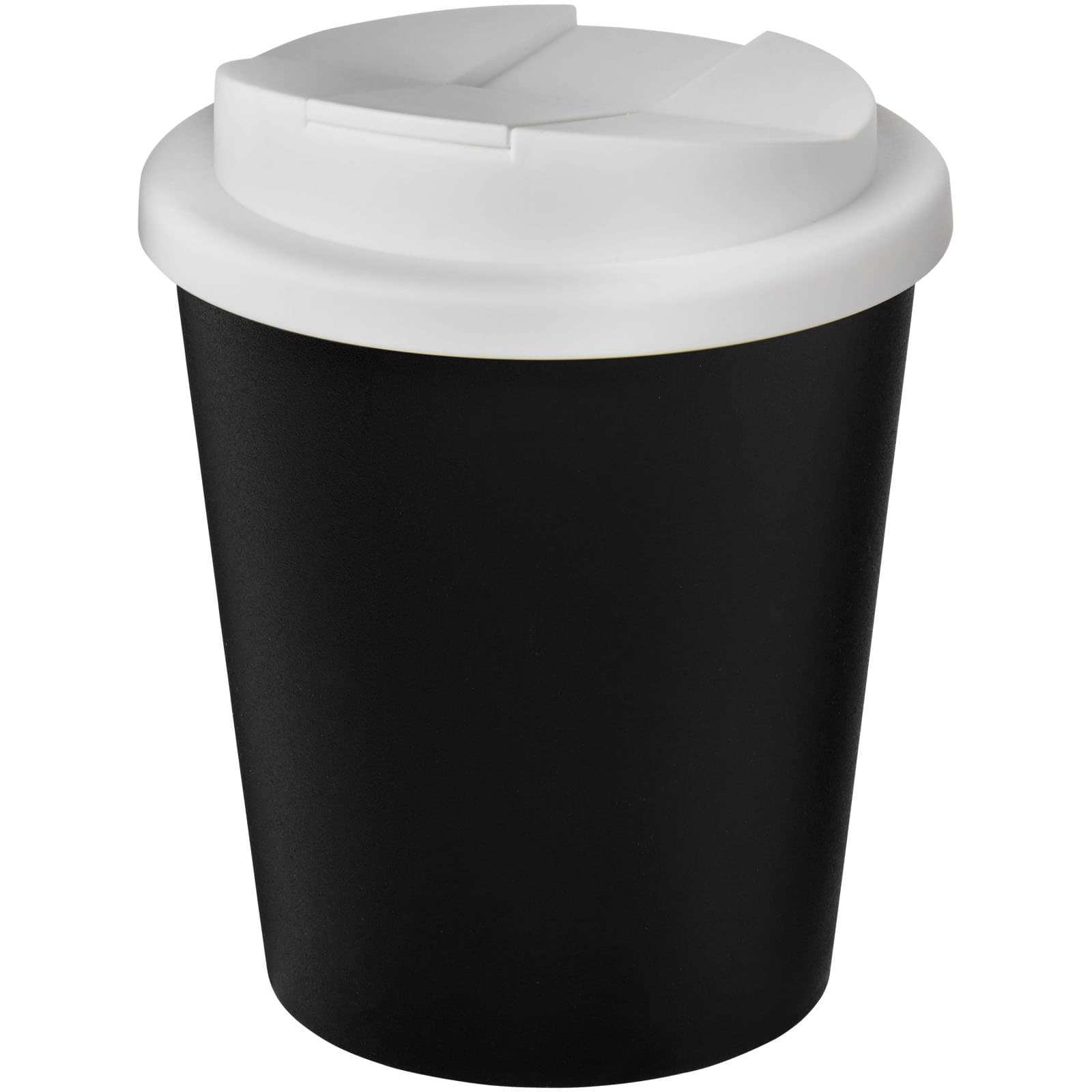 Americano® Espresso Eco 250 ml resirkulert termokopp med sølesikkert lokk, Solid svart