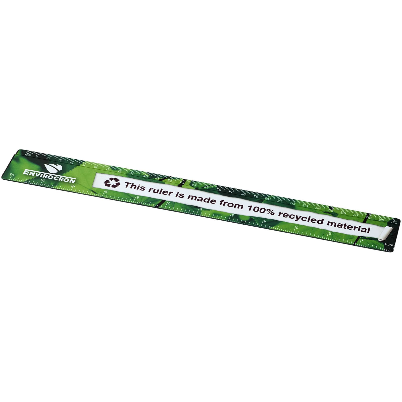 Terran 30 cm linjal av 100 % resirkulert plast