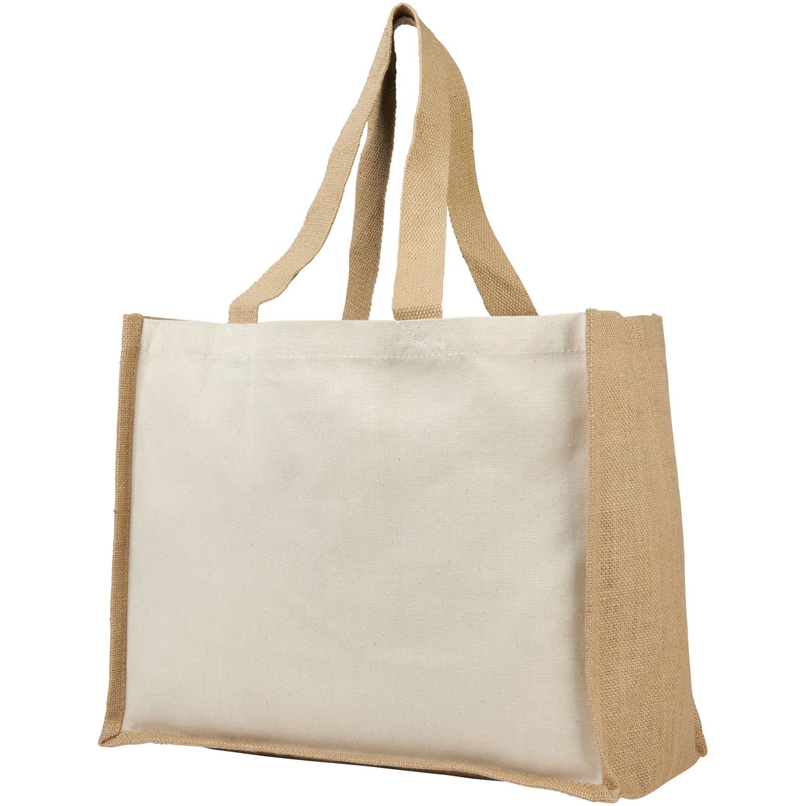 Varai handlenett i 320 g lerret og jute 23L, Natur