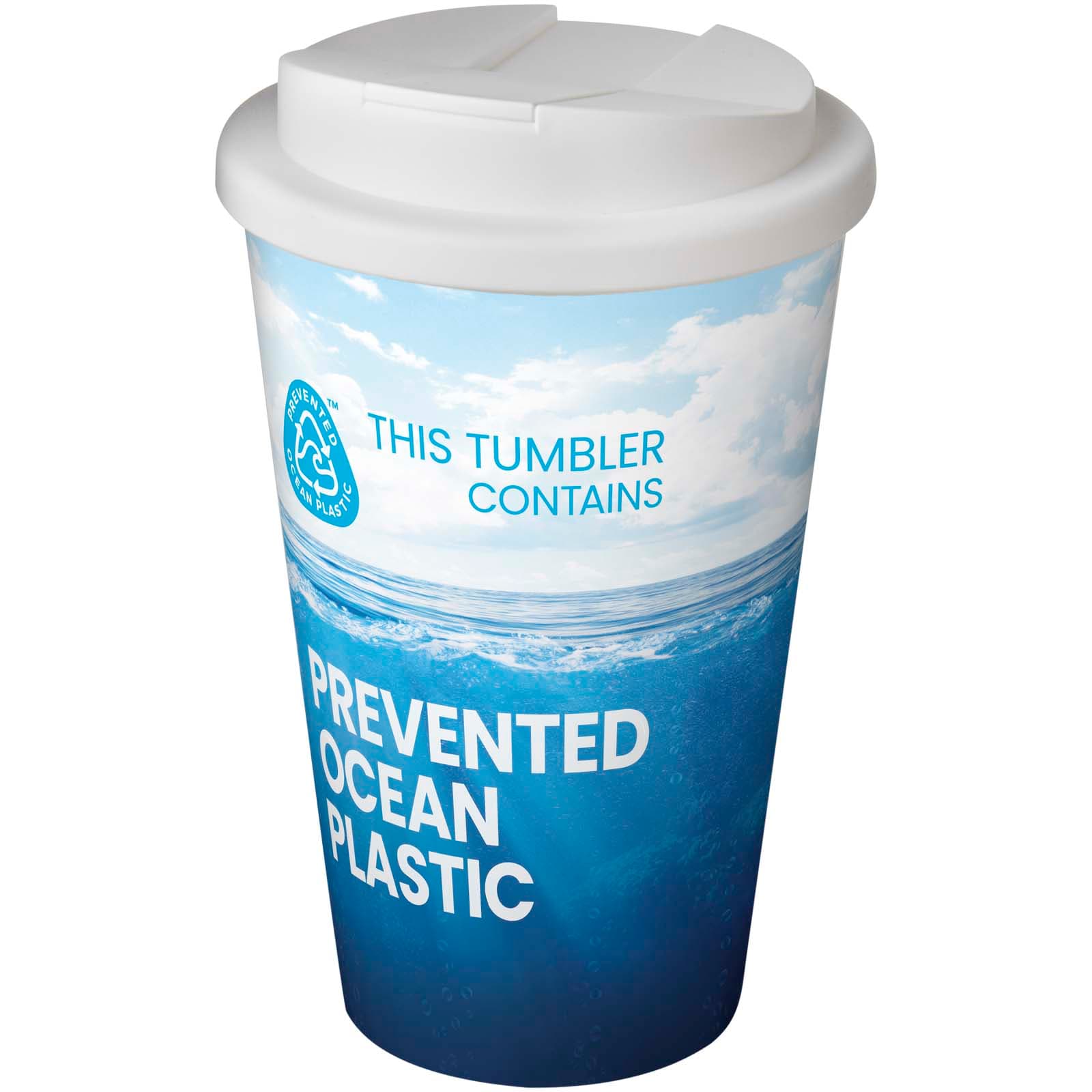 Brite-Americano® POP 350 ml termokopp med sølsikkert lokk, Hvit