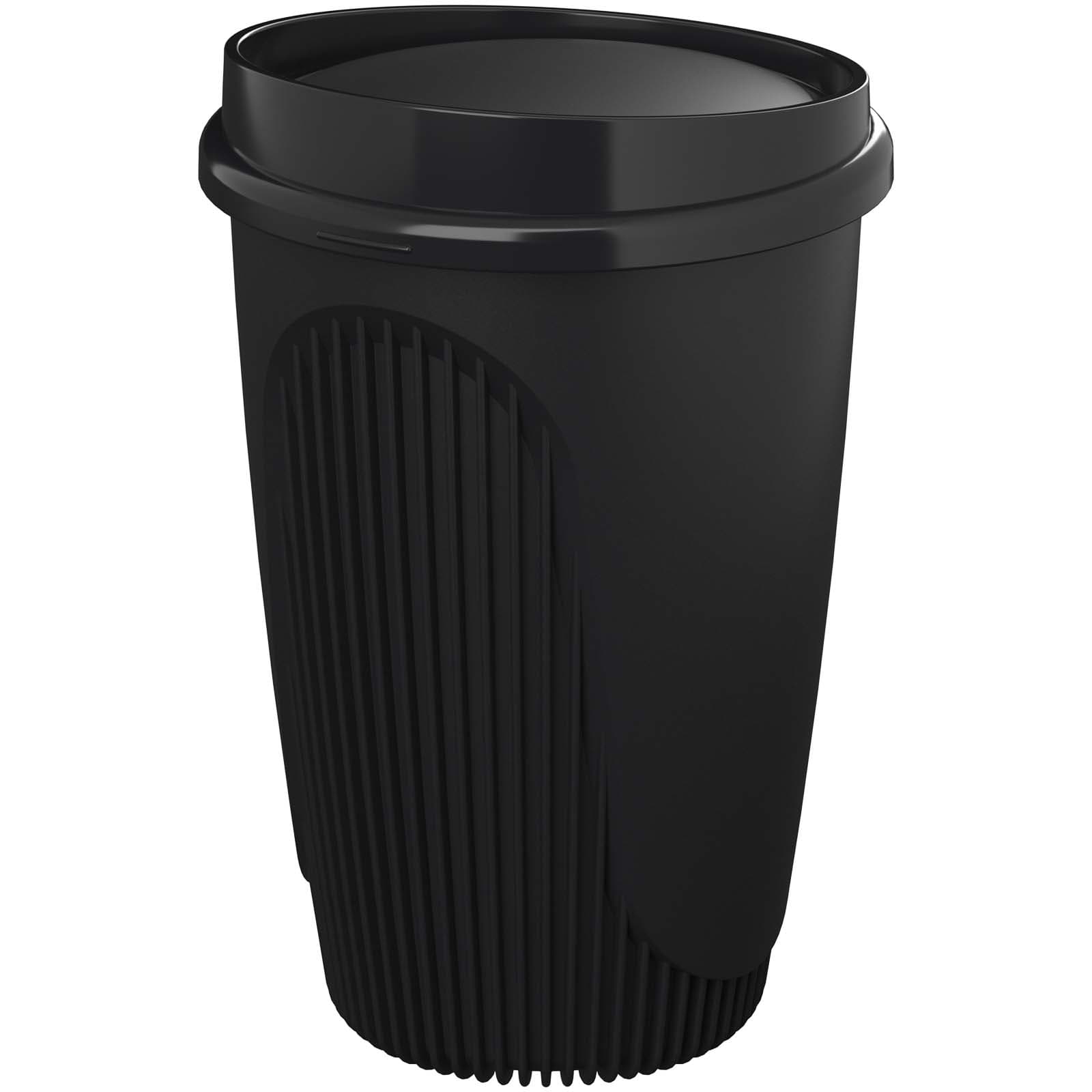 Solid svart