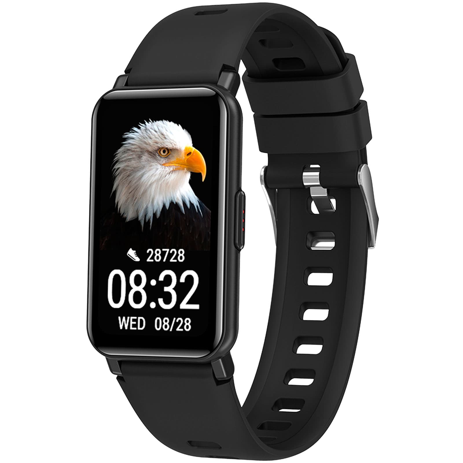 Prixton AT806 multisport-smartbånd med GPS, Solid svart