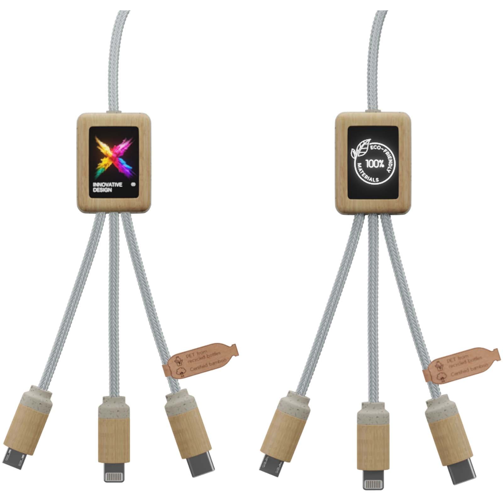 SCX.design C49 5-i-1-ladekabel, Lys brun