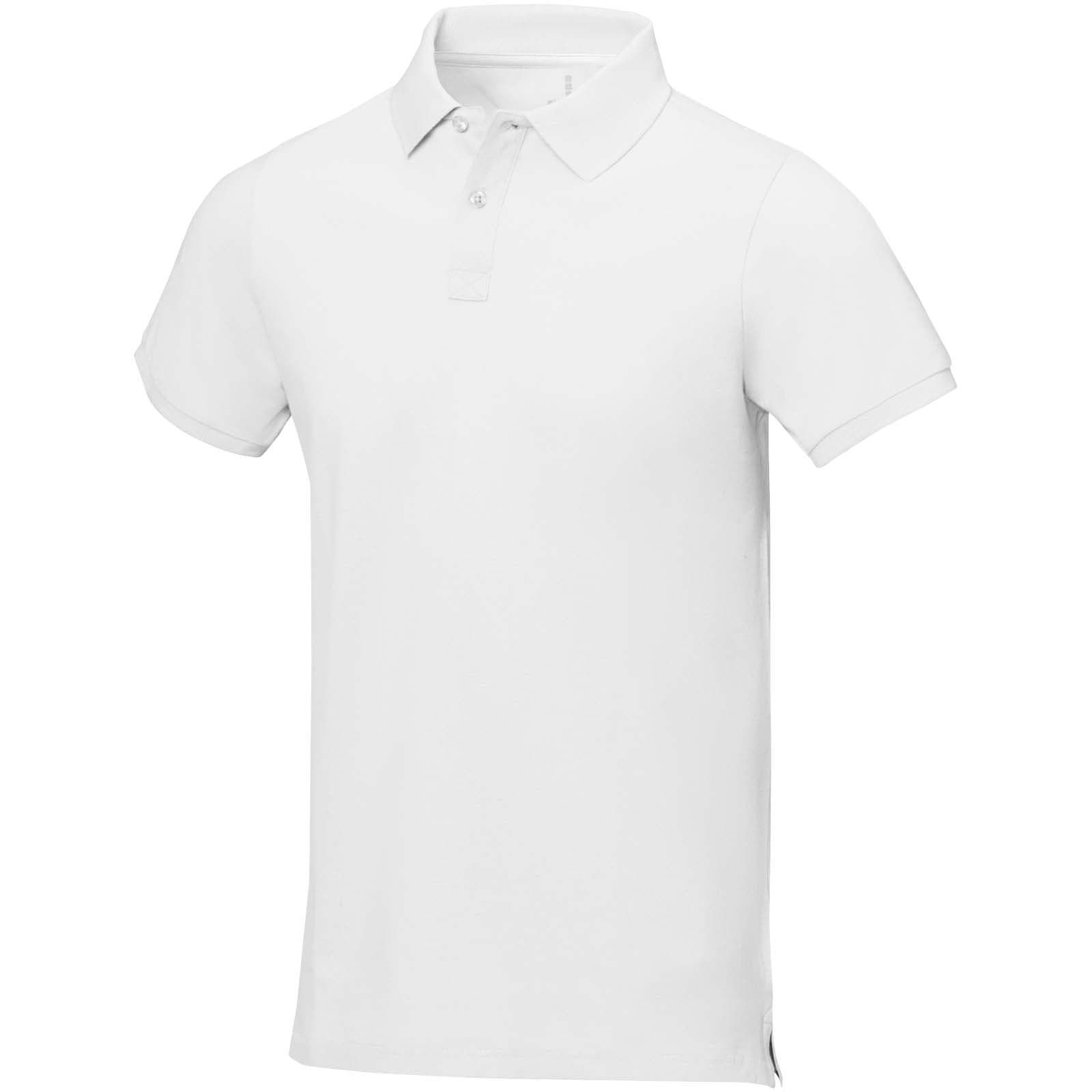 Calgary 200 g/m² kortermet polo herre, Hvit
