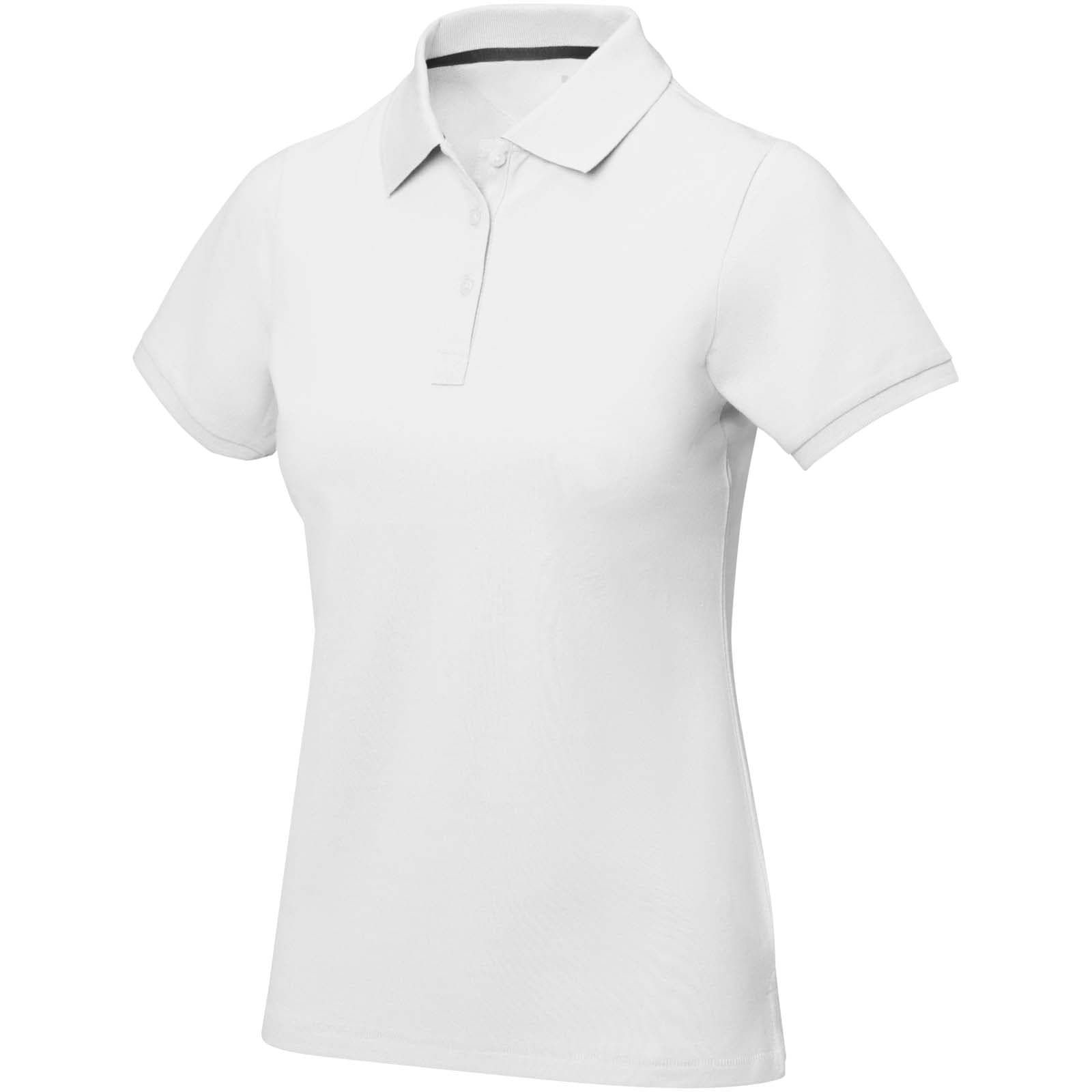 Calgary 200 g/m² kortermet polo dame, Hvit