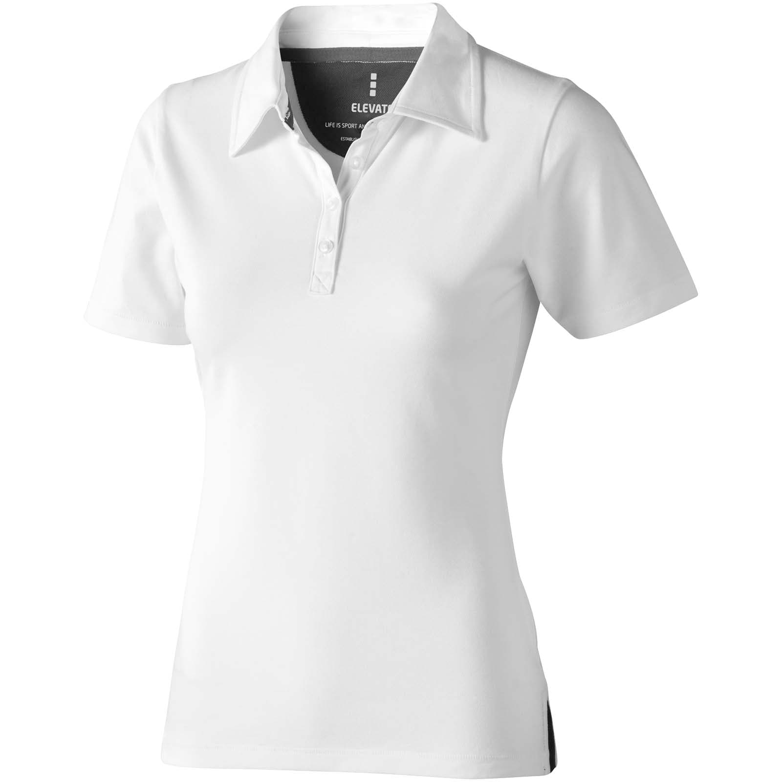 Markham 200 g/m² kortermet polo med stretch dame, Hvit