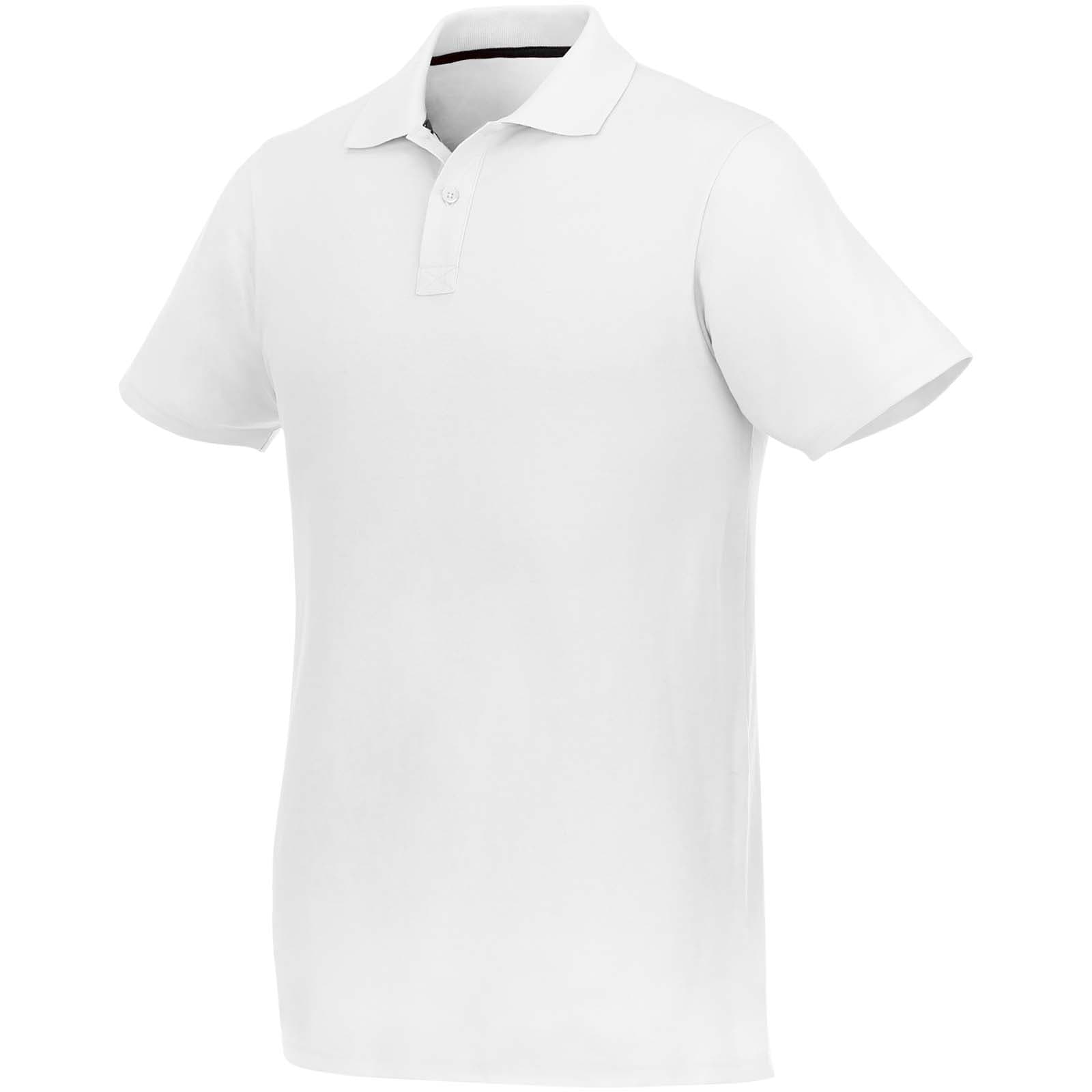 Helios 180 g/m² kortermet polo herre, Hvit