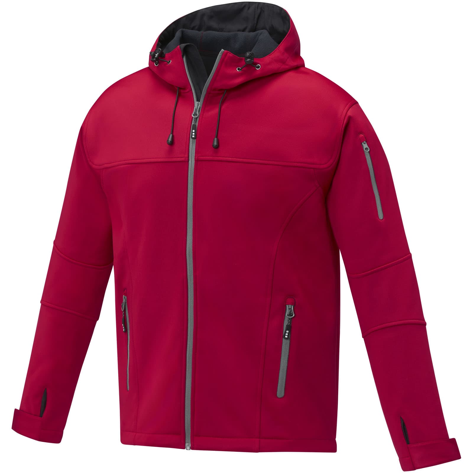 Match softshell jakke herre, Rød