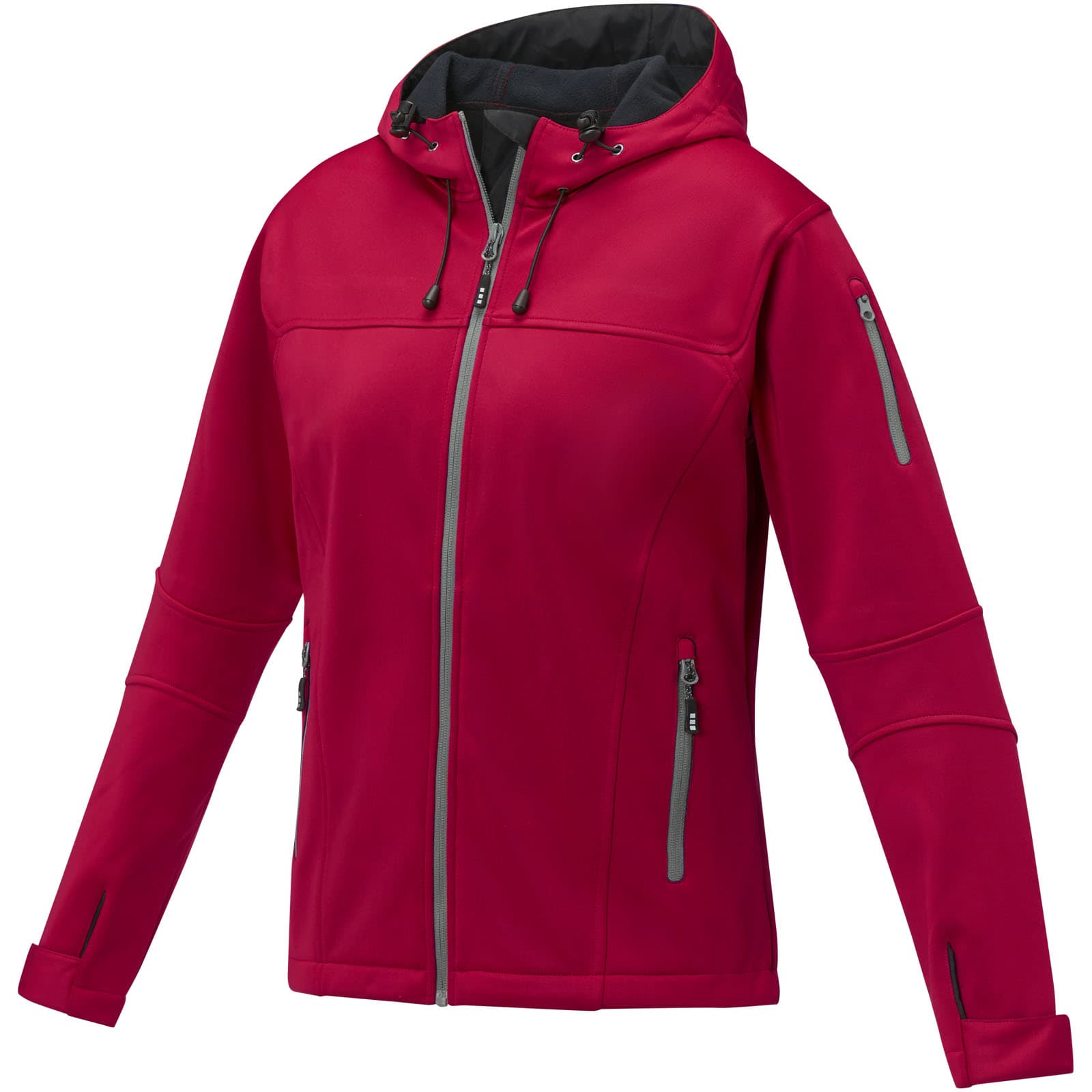 Match softshell jakke dame, Rød