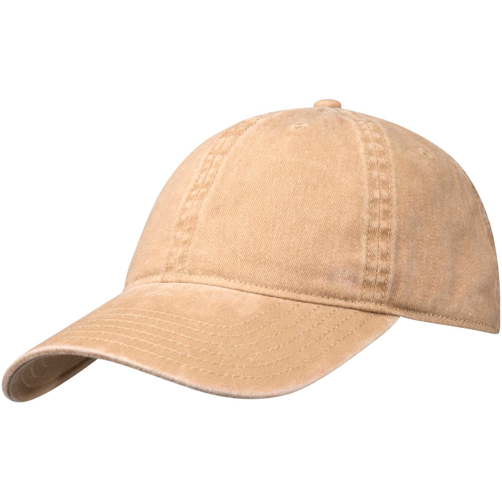 Grafton 270 g/m² vasket caps med 6 paneler, Havregryn