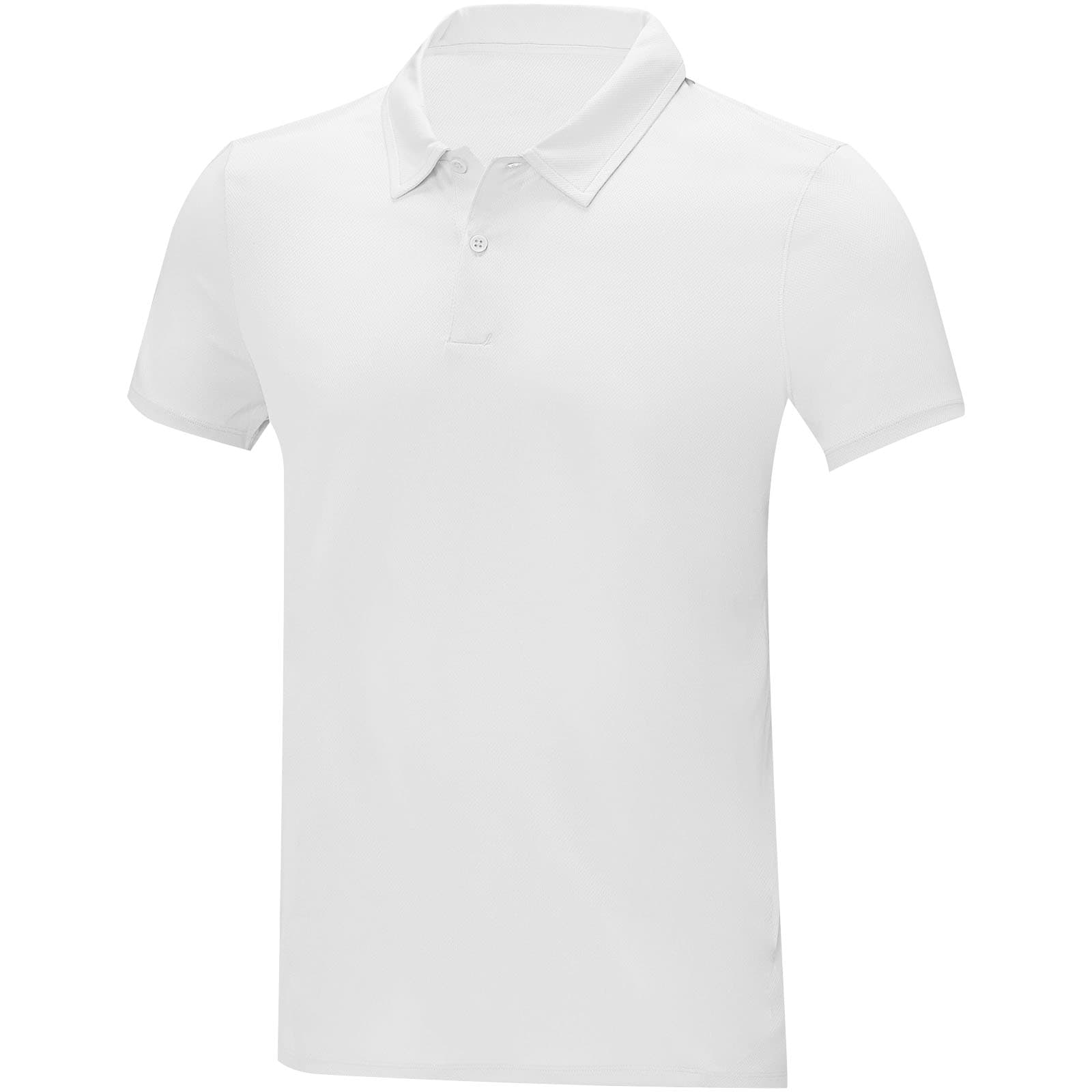 Deimos 105 g/m² kortermet cool fit polo herre, Hvit