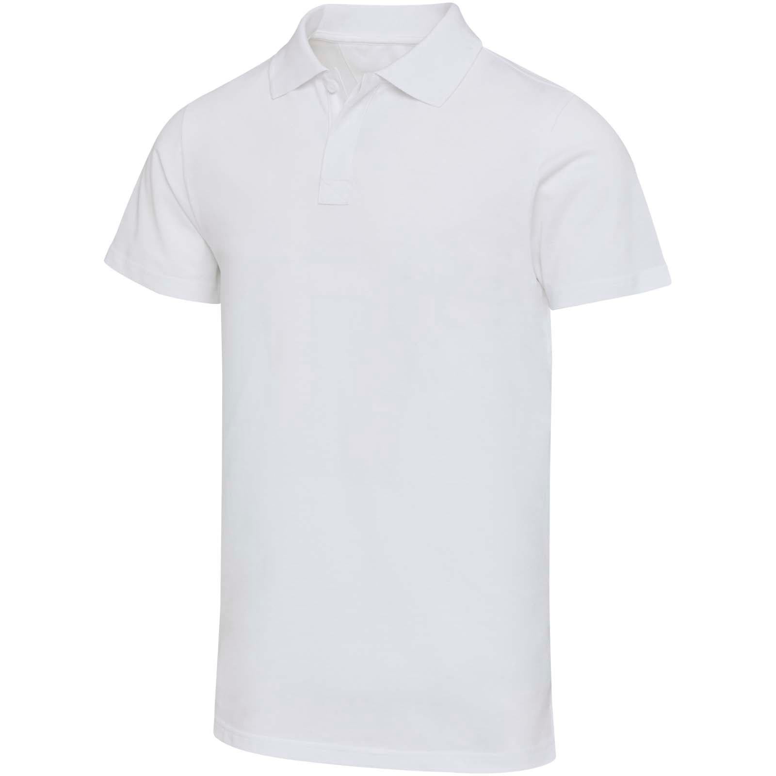 Graphite 180 g/m² kortermet OCS organisk unisex polo, Hvit