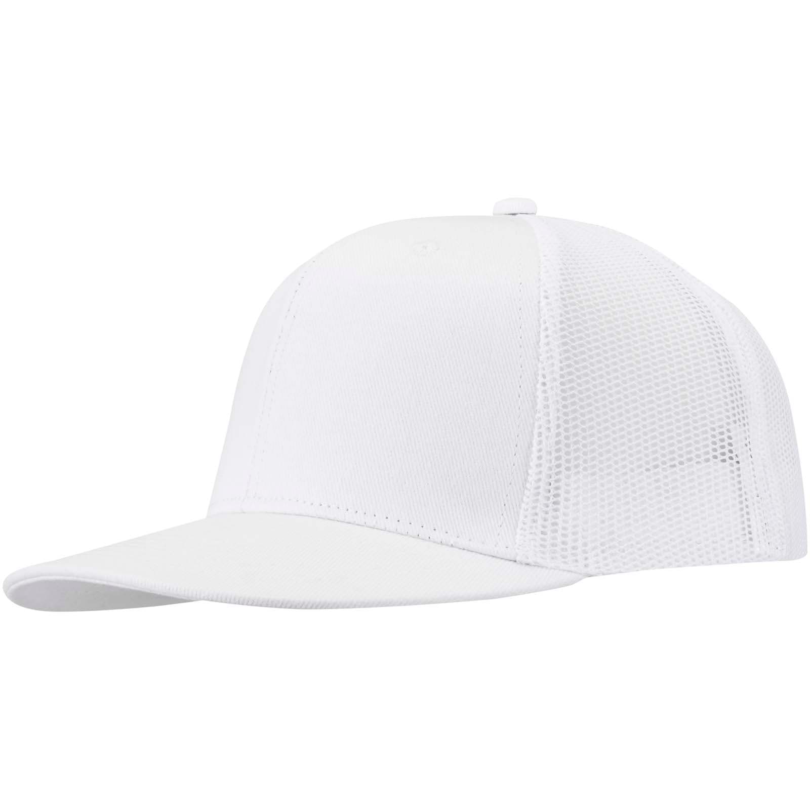 Drift Snapback 260 g/m2 caps med 6 paneler, Hvit