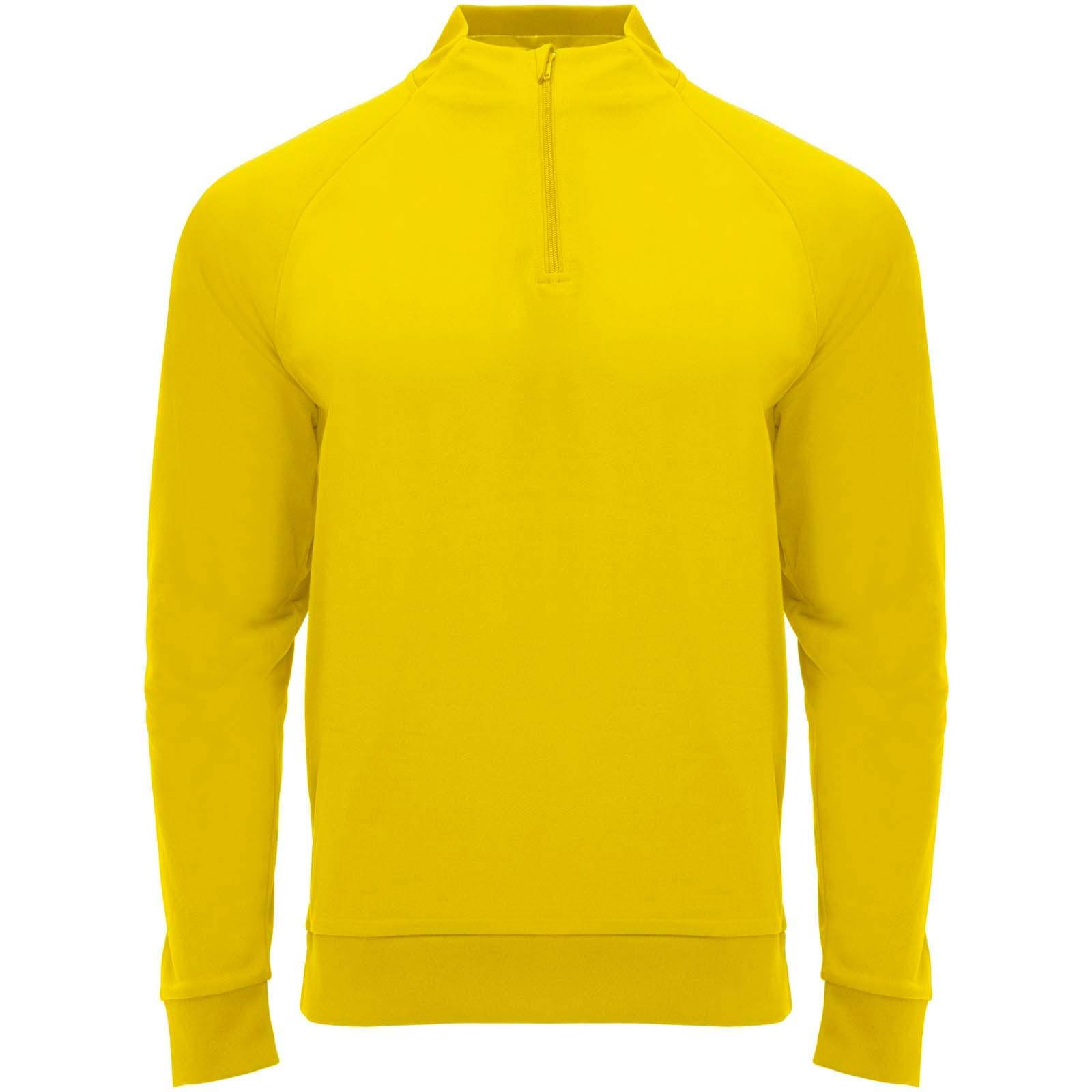 Epiro 200 g/m² teknisk genser med kvart glidelås for barn, Gul