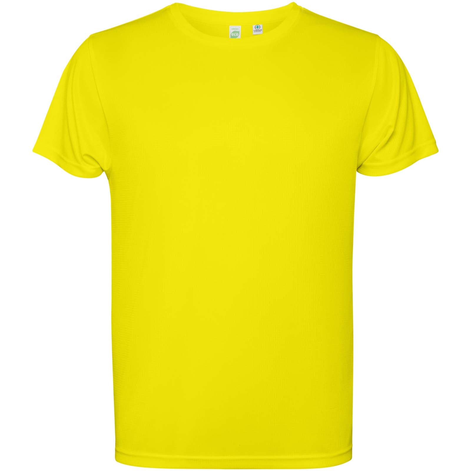 Estoril 125 g/m² kortermet t-skjorte for herre, Fluorgul