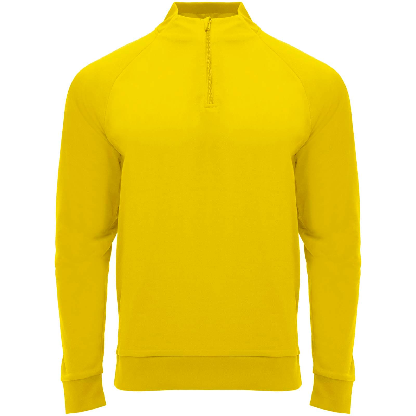 Epiro 200 g/m² teknisk genser med kvart glidelås, unisex, Gul