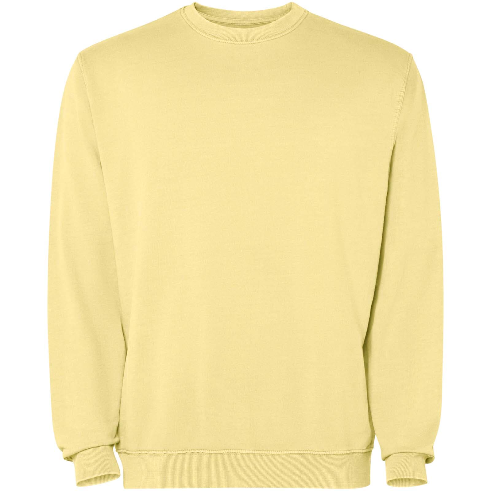 Jaya 250 g/m² unisex genser med rund hals, Gul