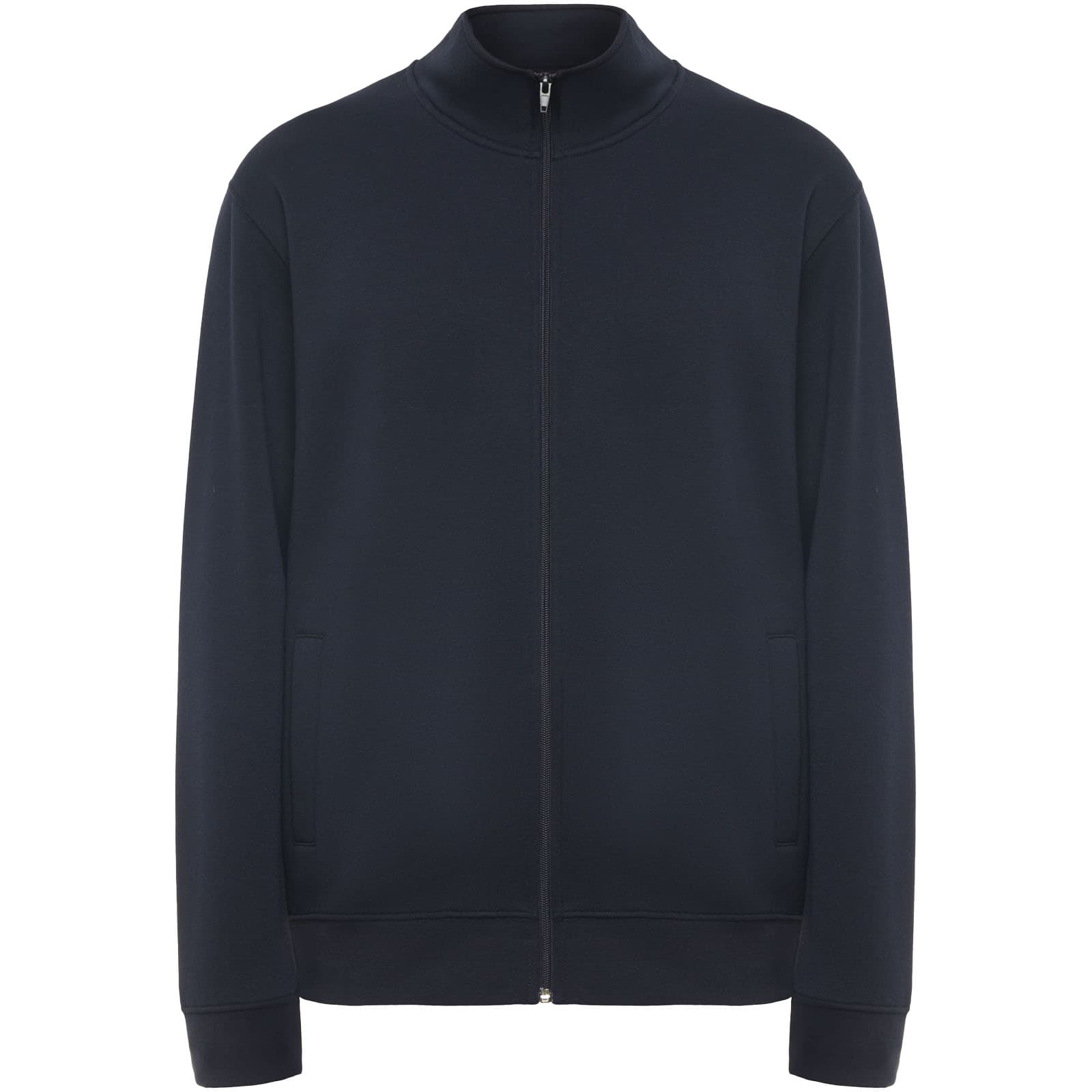 Ulan 280 g/m² unisex genser med hel glidelås, Marineblå