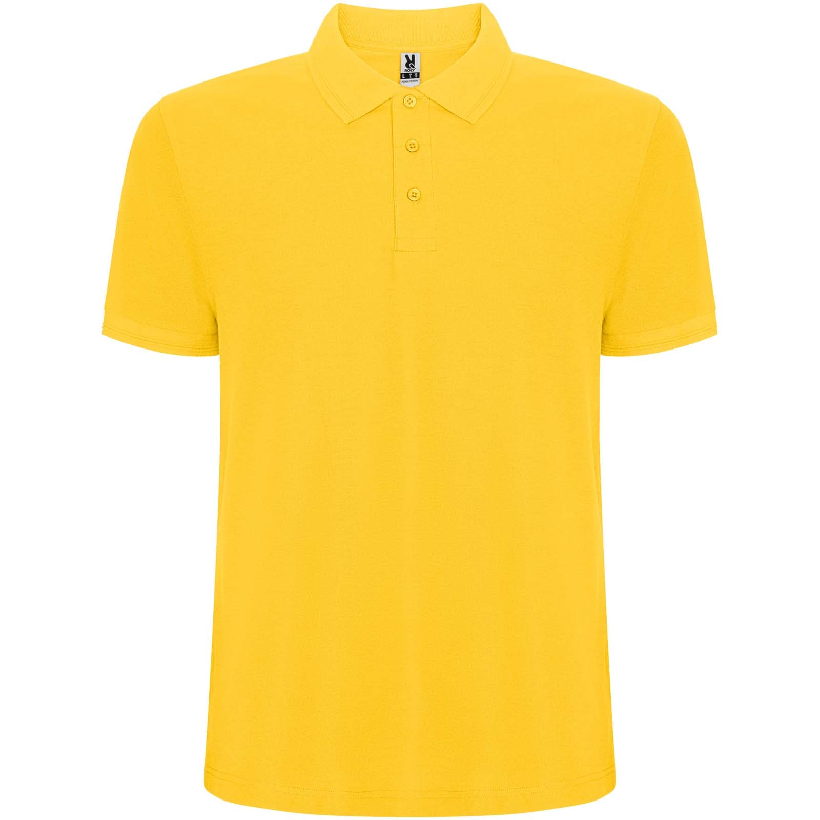 Pegaso Premium 220 g/m² polo for herre, Gul